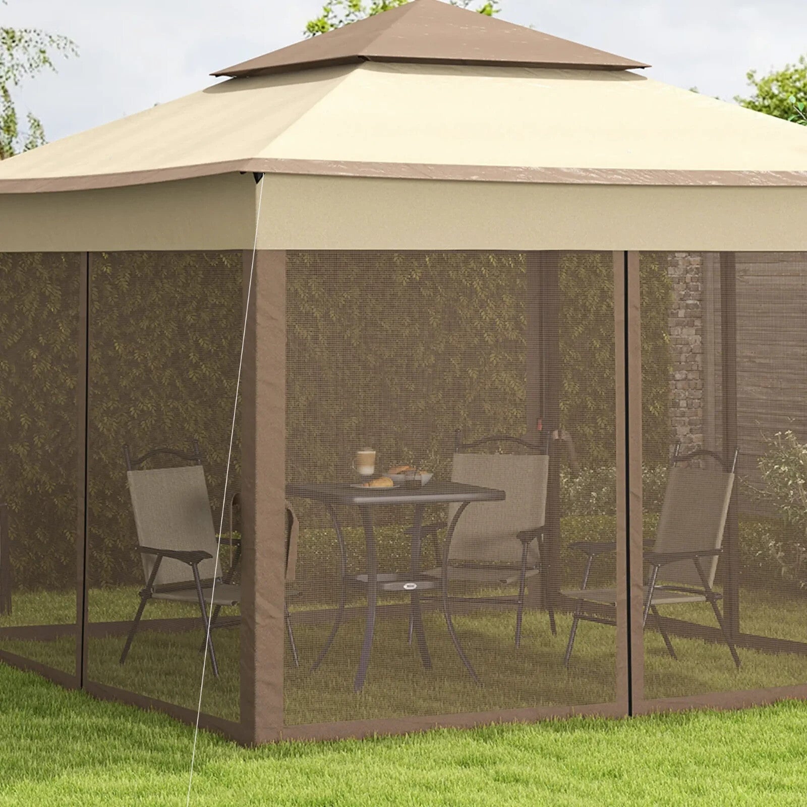 Strong Outdoor Pop Up Gazebo With Sides Heavy Duty Garden Tent Party Patio Cover - Home and Garden Furniture Shop - rustic - furniture