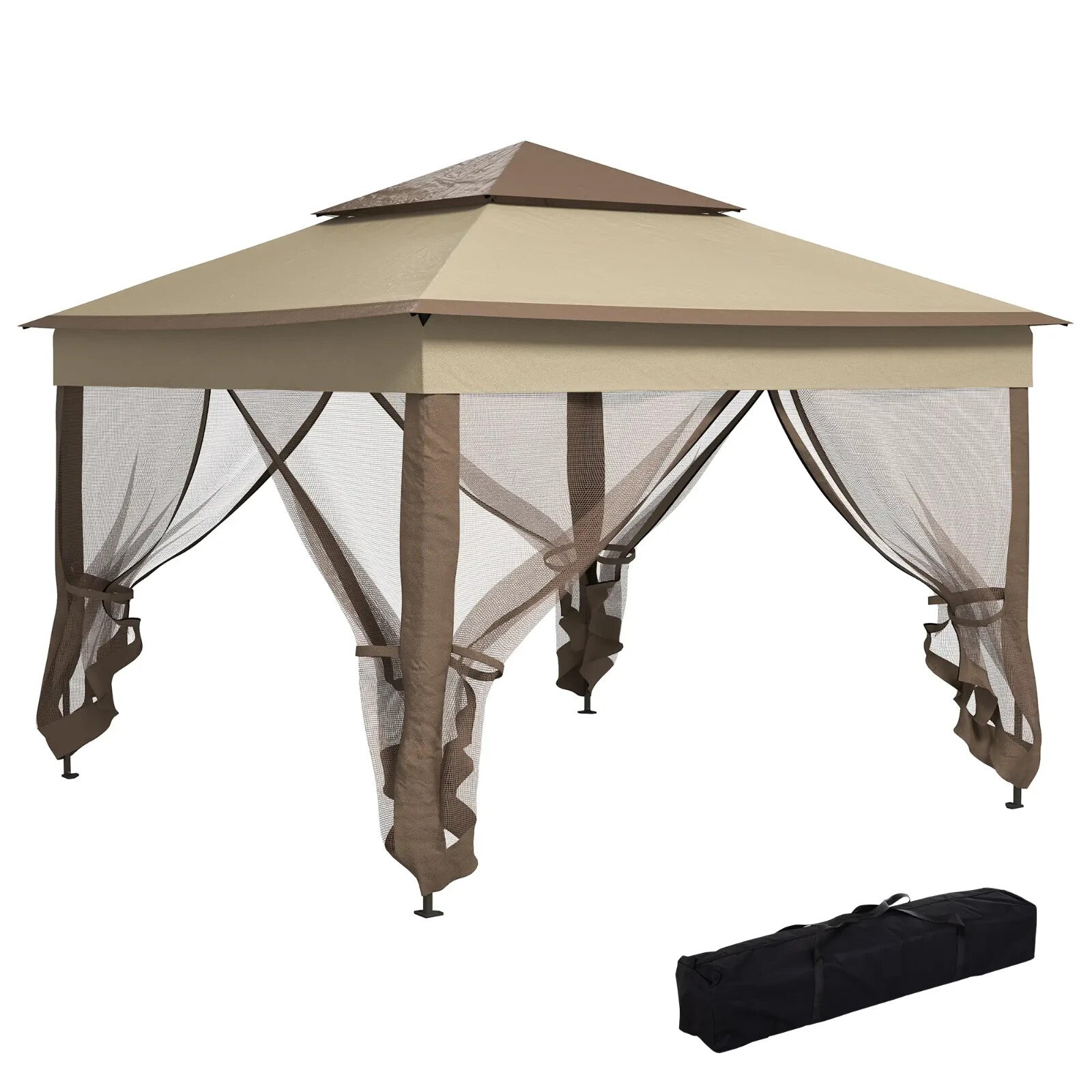 Strong Outdoor Pop Up Gazebo With Sides Heavy Duty Garden Tent Party Patio Cover - Home and Garden Furniture Shop - rustic - furniture