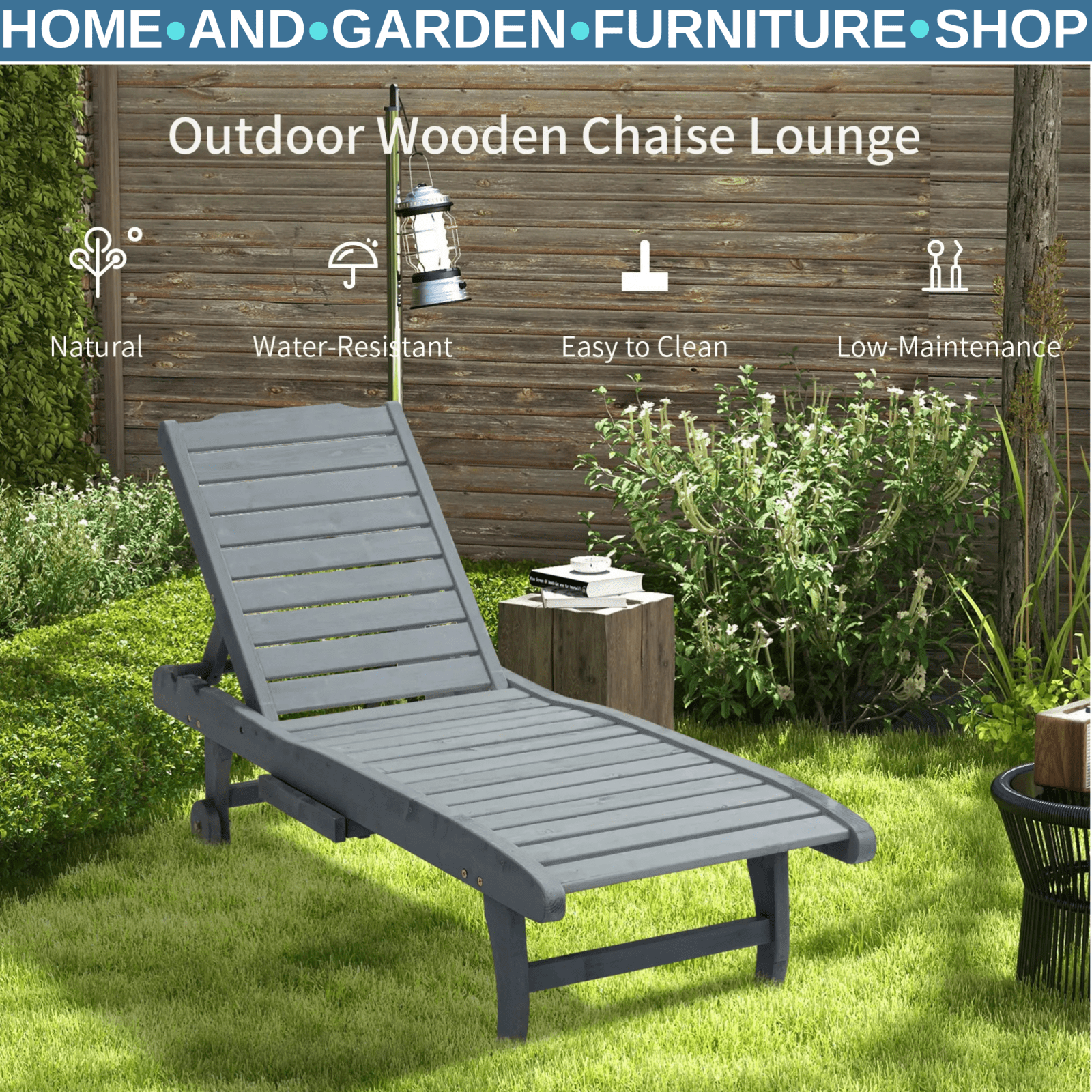 Sun Lounger Cushion Only 190x56x10cm Garden Chair Pad UPF20 Thick Sunbed Cushion - Home and Garden Furniture Shop - rustic - furniture