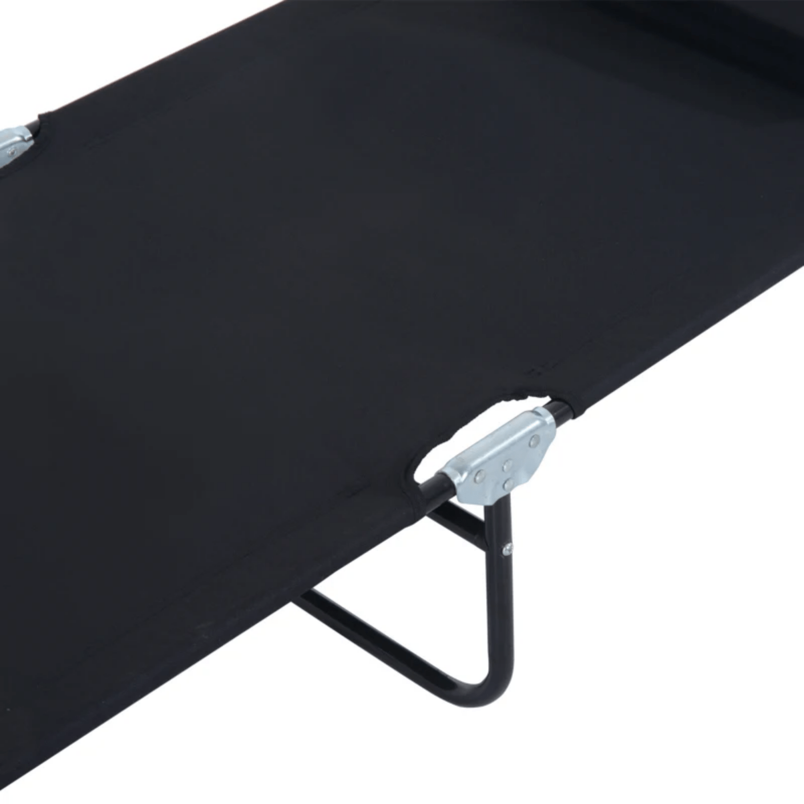 Sun Lounger Folding Recliner Chair Portable Reclining Garden Seat Day Bed Black - Home and Garden Furniture Shop - rustic - furniture