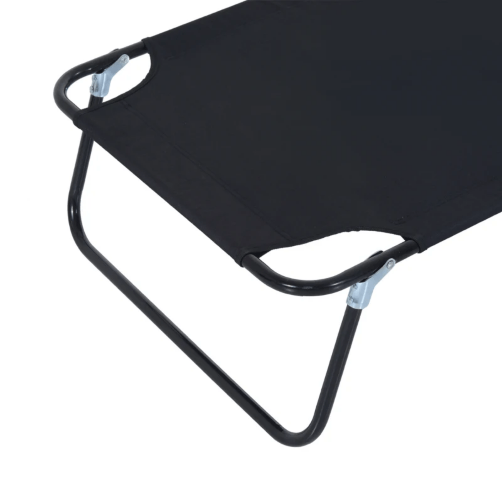 Sun Lounger Folding Recliner Chair Portable Reclining Garden Seat Day Bed Black - Home and Garden Furniture Shop - rustic - furniture