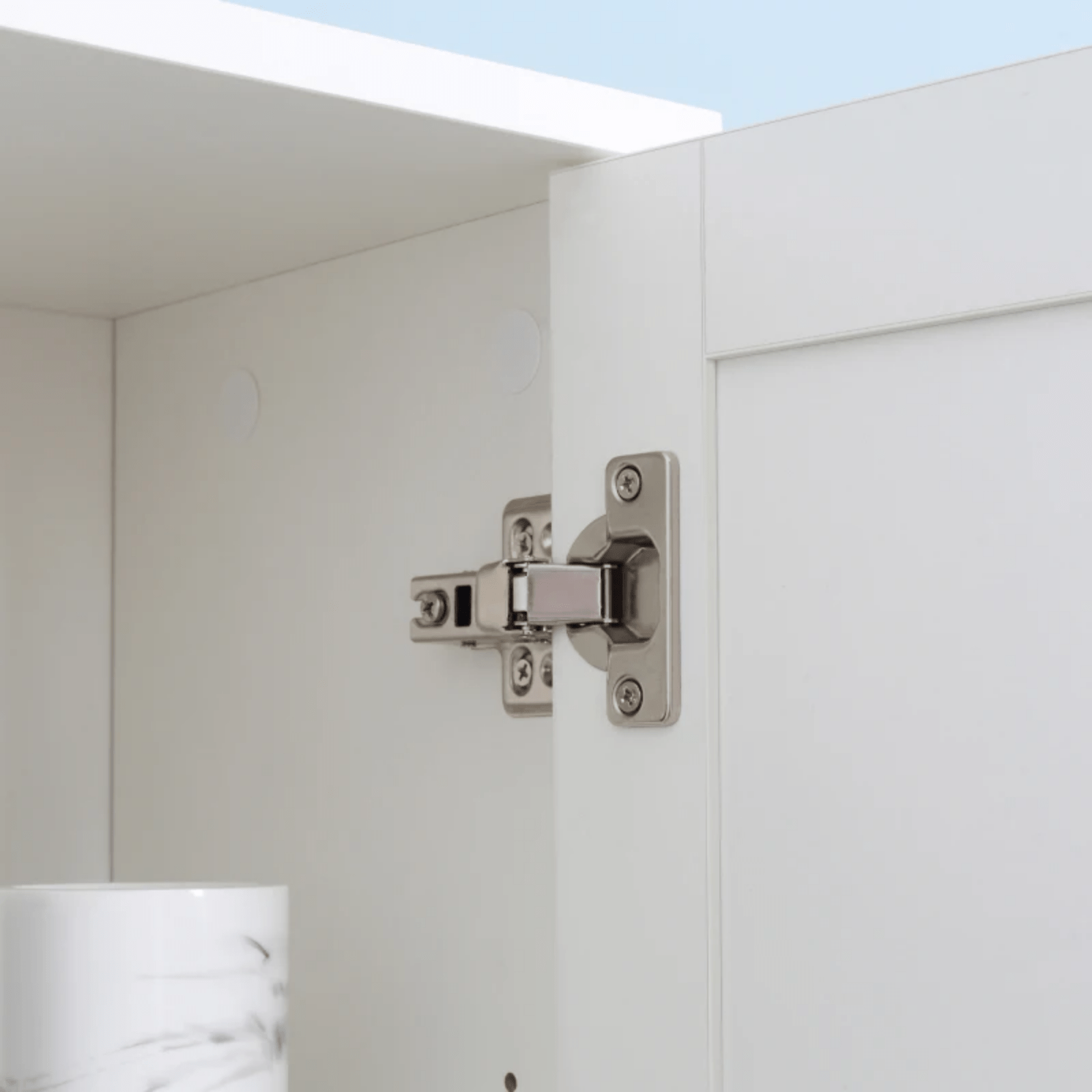 Tall Bathroom Cabinet Storage Unit Modern Slim Tallboy Cupboard Mirrored Door - Home and Garden Furniture Shop - rustic - furniture