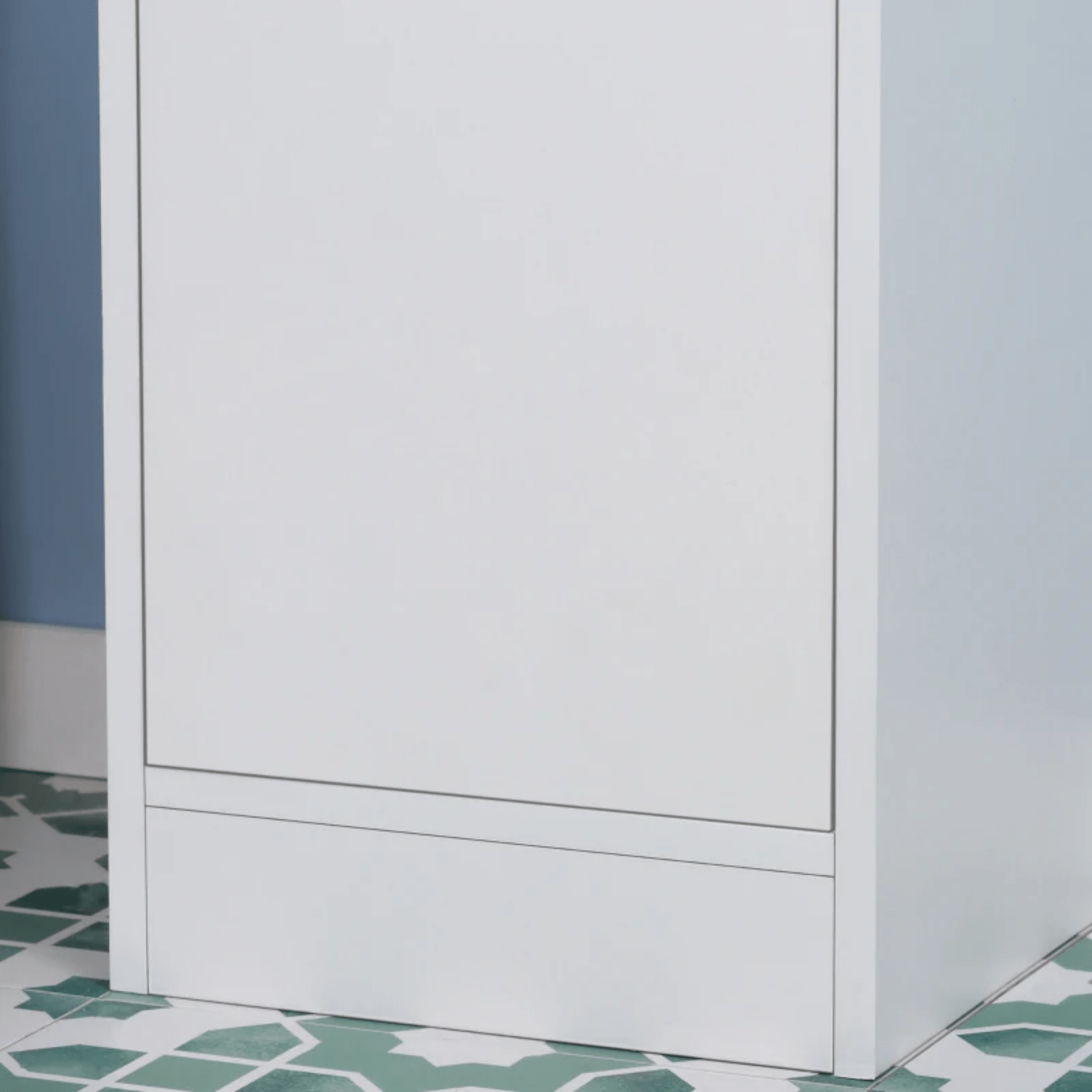 Tall Bathroom Cabinet Storage Unit Modern Slim Tallboy Cupboard Mirrored Door - Home and Garden Furniture Shop - rustic - furniture