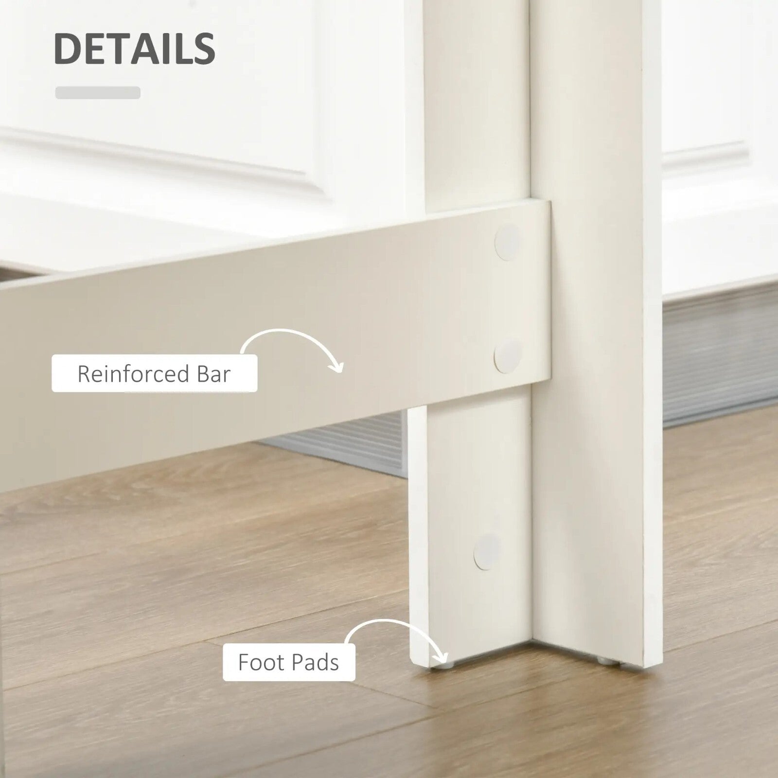 Tall Dining Bar Table 4 Shelves Oak Brown Kitchen Island Counter Breakfast Table - Home and Garden Furniture Shop - rustic - furniture