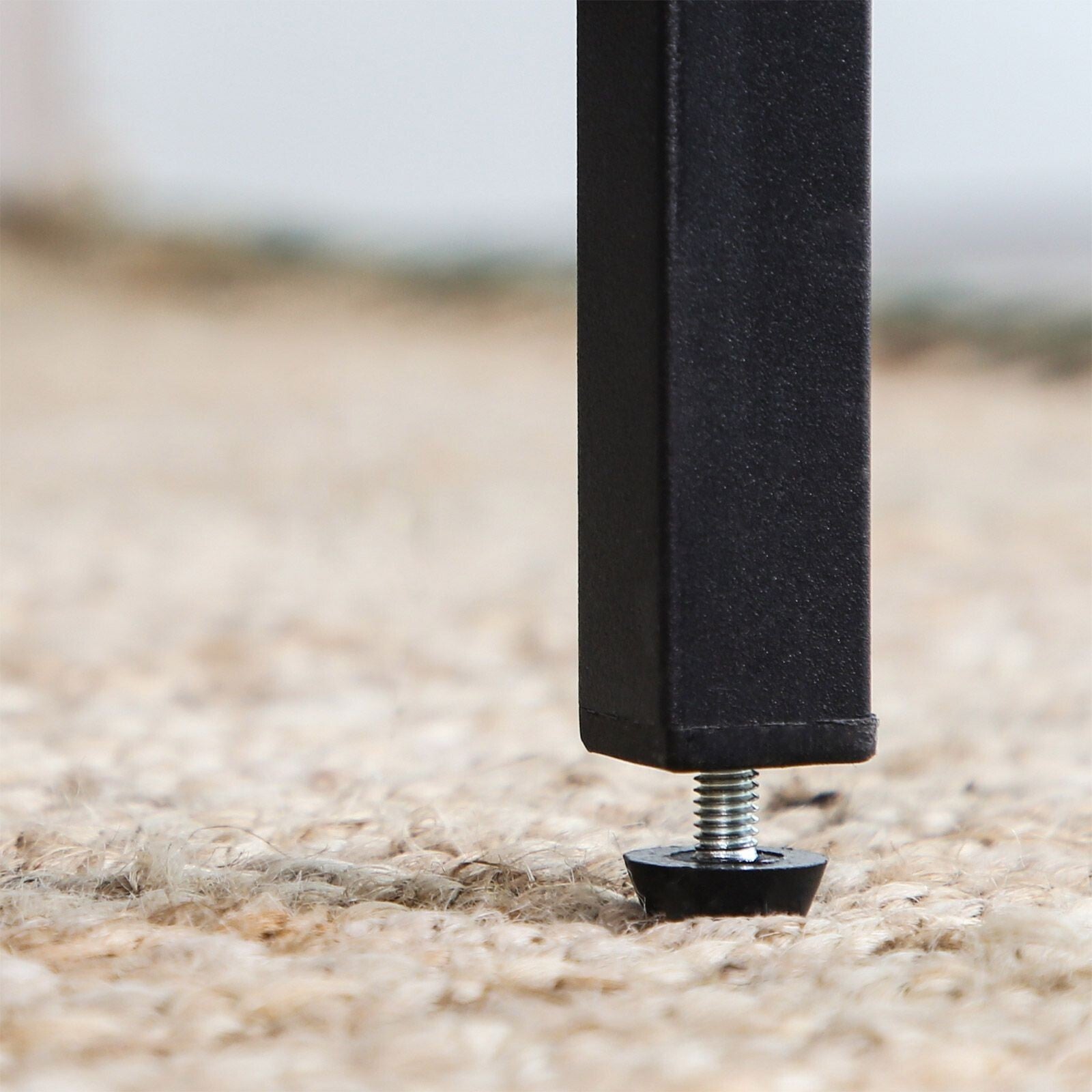 Tall Industrial Bar Table Square Breakfast Kitchen Table Rustic Brown Metal Legs - Home and Garden Furniture Shop - rustic - furniture