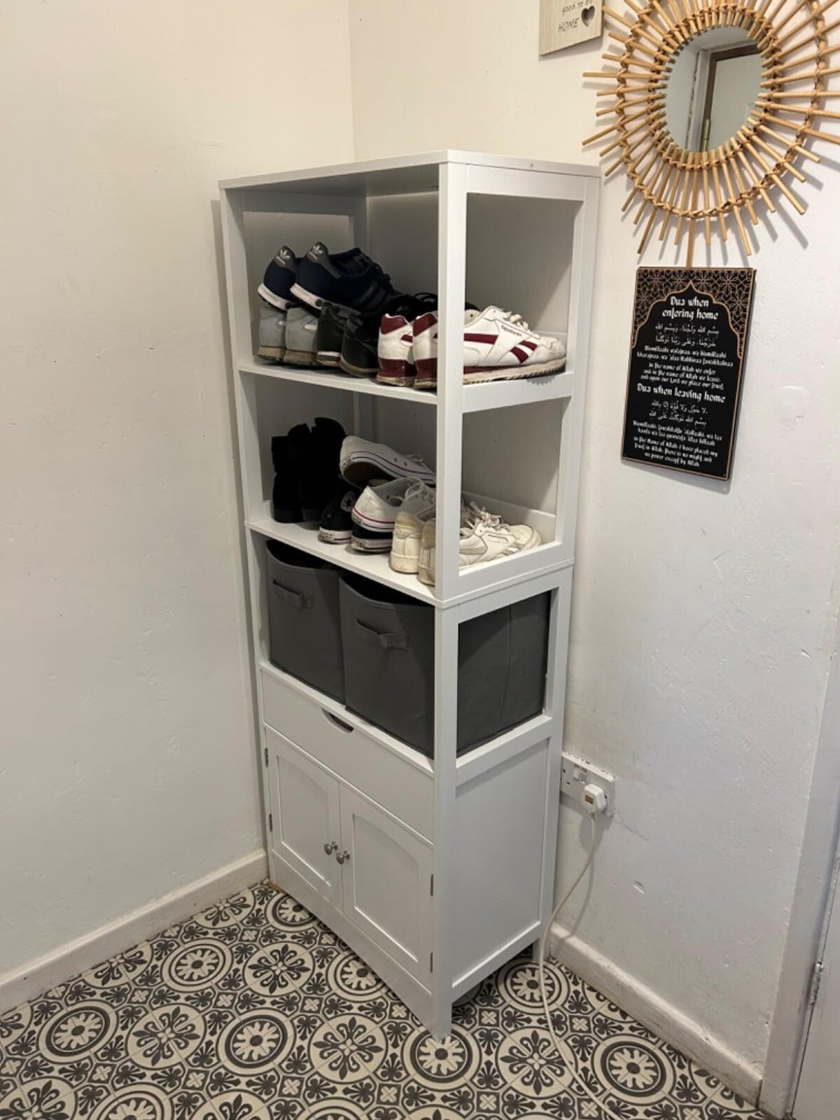 Tall Kitchen Larder Cupboard Large Pantry Storage Cabinet Shelving Unit Drawer - Home and Garden Furniture Shop - rustic - furniture