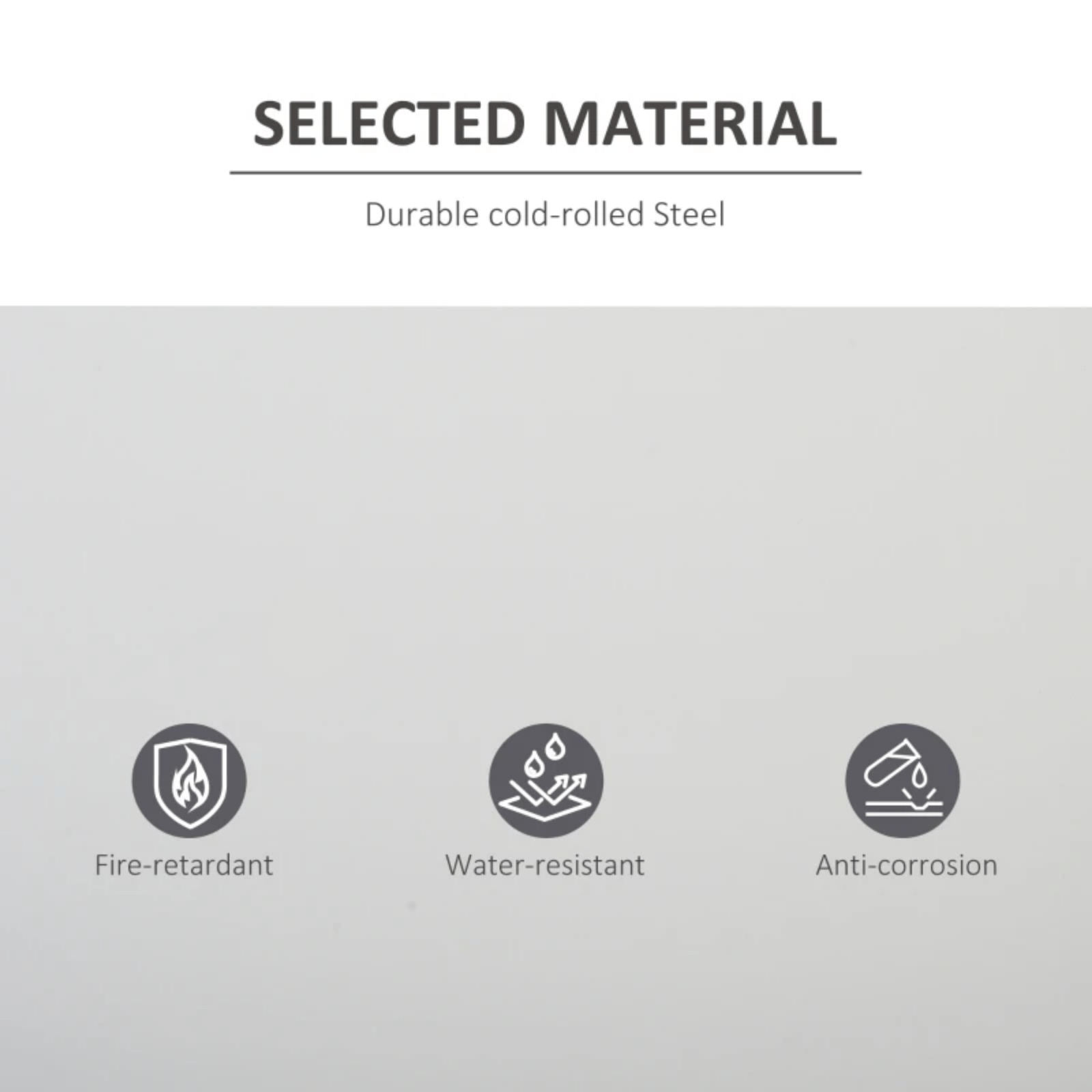 Tall Metal Filing Cabinet Modern Storage Cupboard 5 Tier Shelf File Locker Unit - Home and Garden Furniture Shop - rustic - furniture