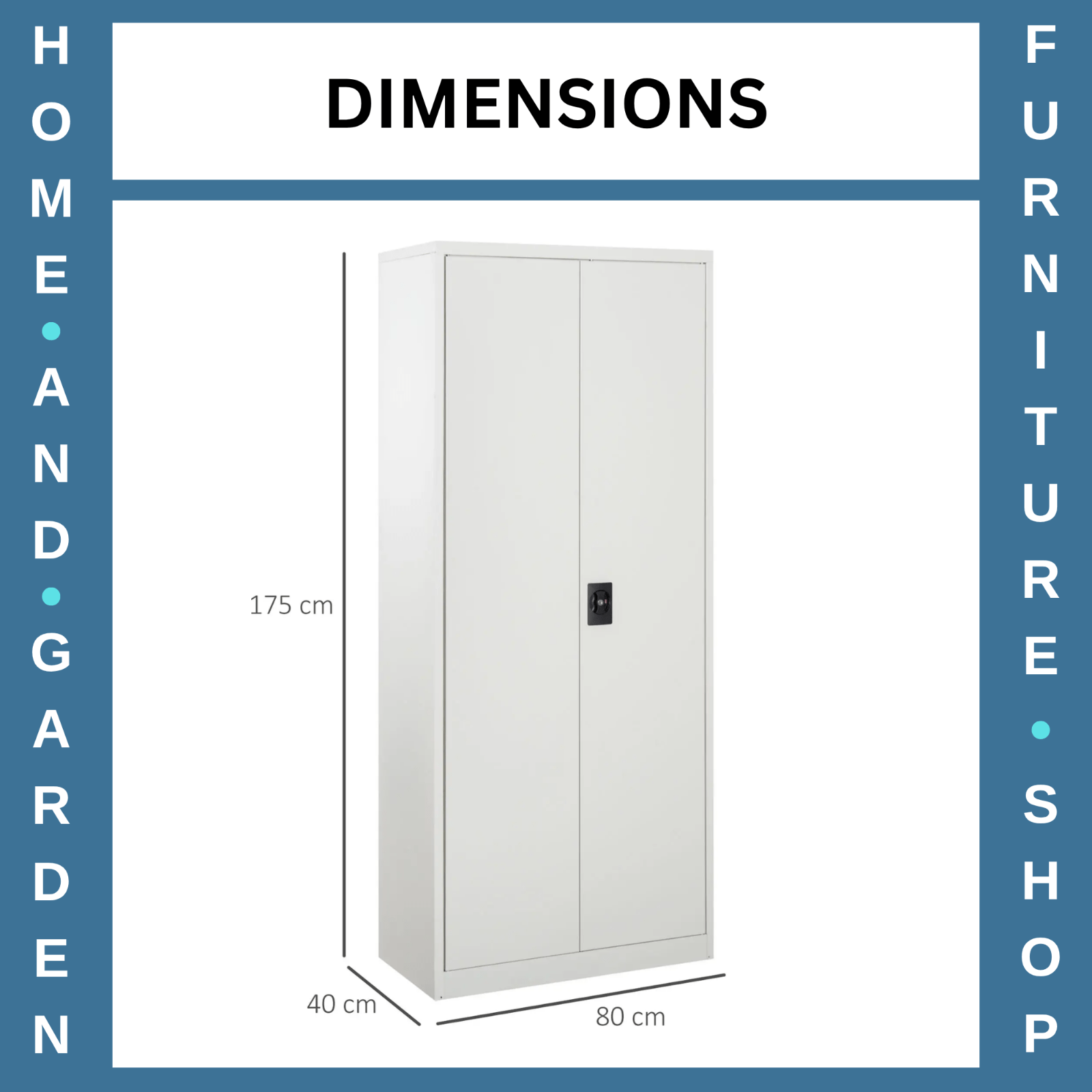 Tall Metal Filing Cabinet Modern Storage Cupboard 5 Tier Shelf File Locker Unit - Home and Garden Furniture Shop - rustic - furniture