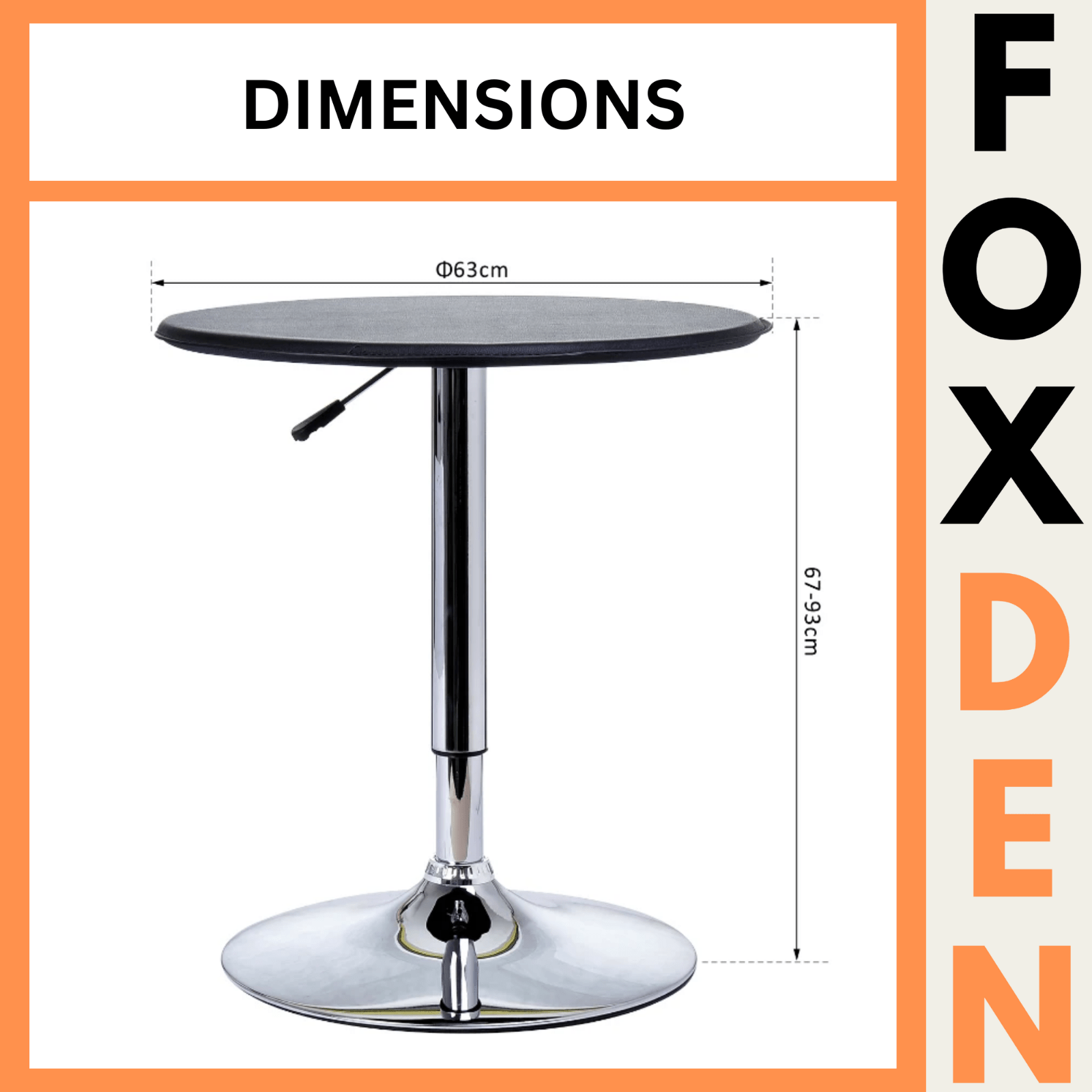 Tall Round Bar Table Modern Breakfast Kitchen Dining Room Small Bar Bistro Table - Home and Garden Furniture Shop - #rustic - furniture#