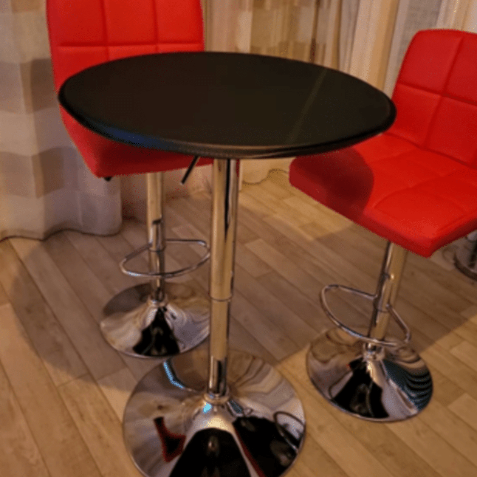 Tall Round Bar Table Modern Breakfast Kitchen Dining Room Small Bar Bistro Table - Home and Garden Furniture Shop - rustic - furniture