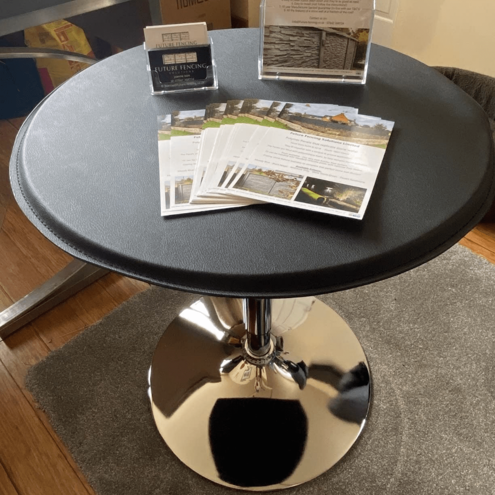 Tall Round Bar Table Modern Breakfast Kitchen Dining Room Small Bar Bistro Table - Home and Garden Furniture Shop - rustic - furniture