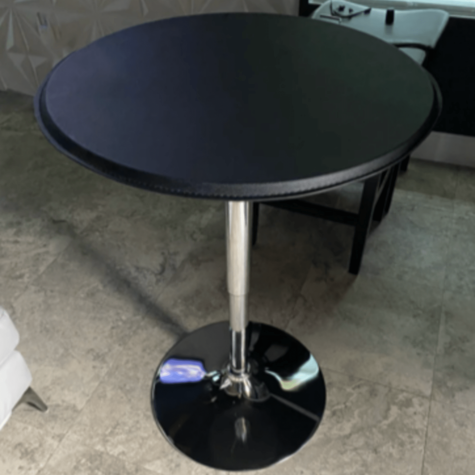 Tall Round Bar Table Modern Breakfast Kitchen Dining Room Small Bar Bistro Table - Home and Garden Furniture Shop - rustic - furniture