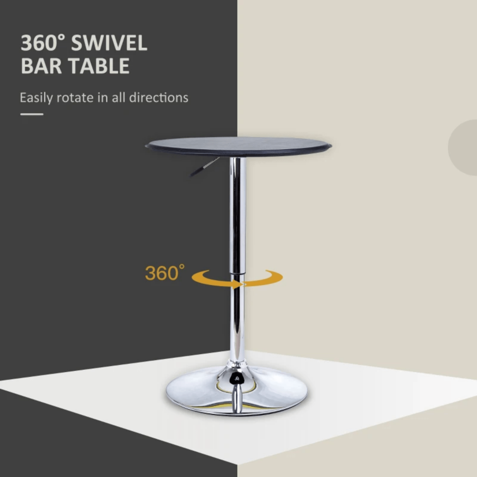 Tall Round Bar Table Modern Breakfast Kitchen Dining Room Small Bar Bistro Table - Home and Garden Furniture Shop - #rustic - furniture#