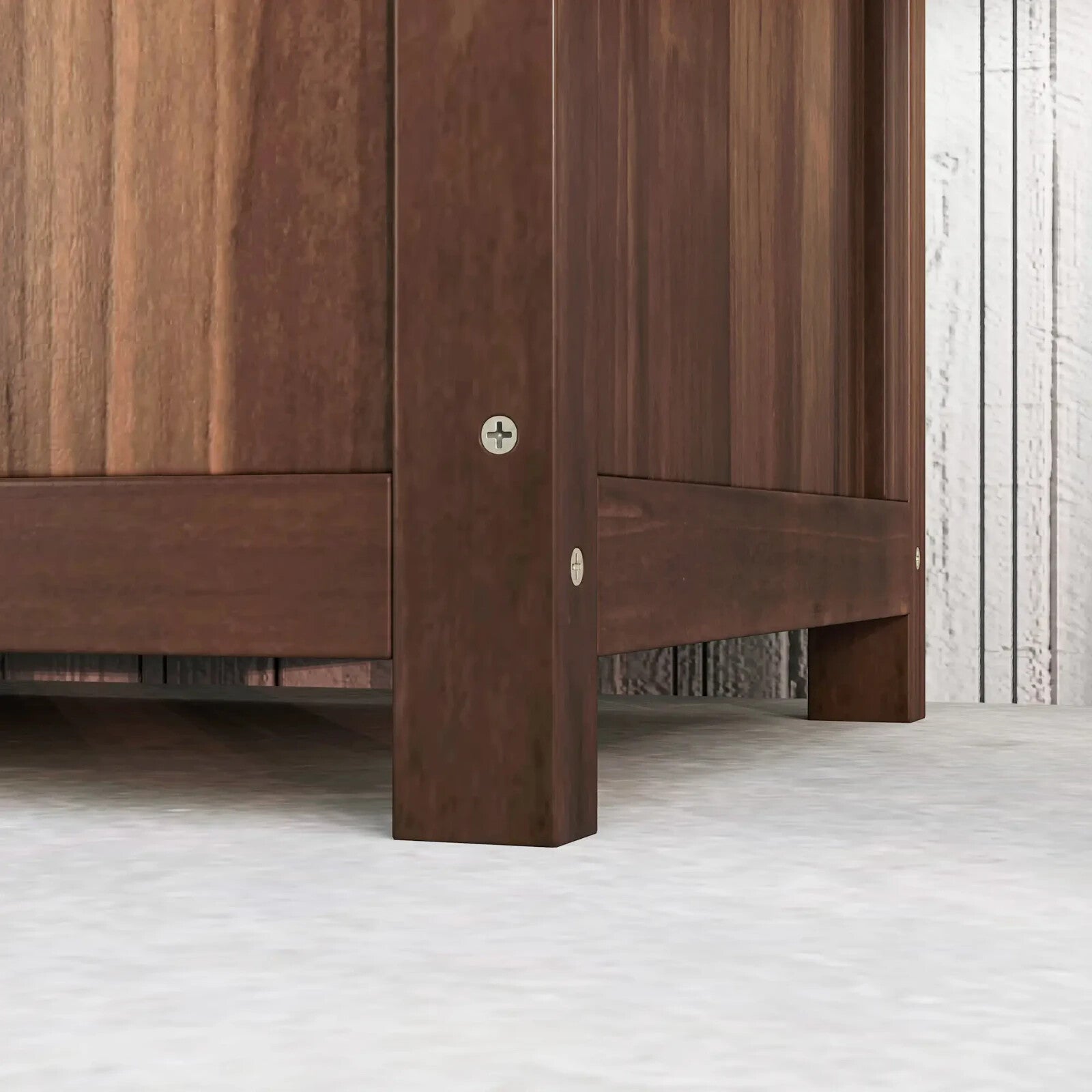 Tall Wooden Garden Planter with Trellis Climbing Frame Raised Bed Outdoor Plants - Home and Garden Furniture Shop - rustic - furniture