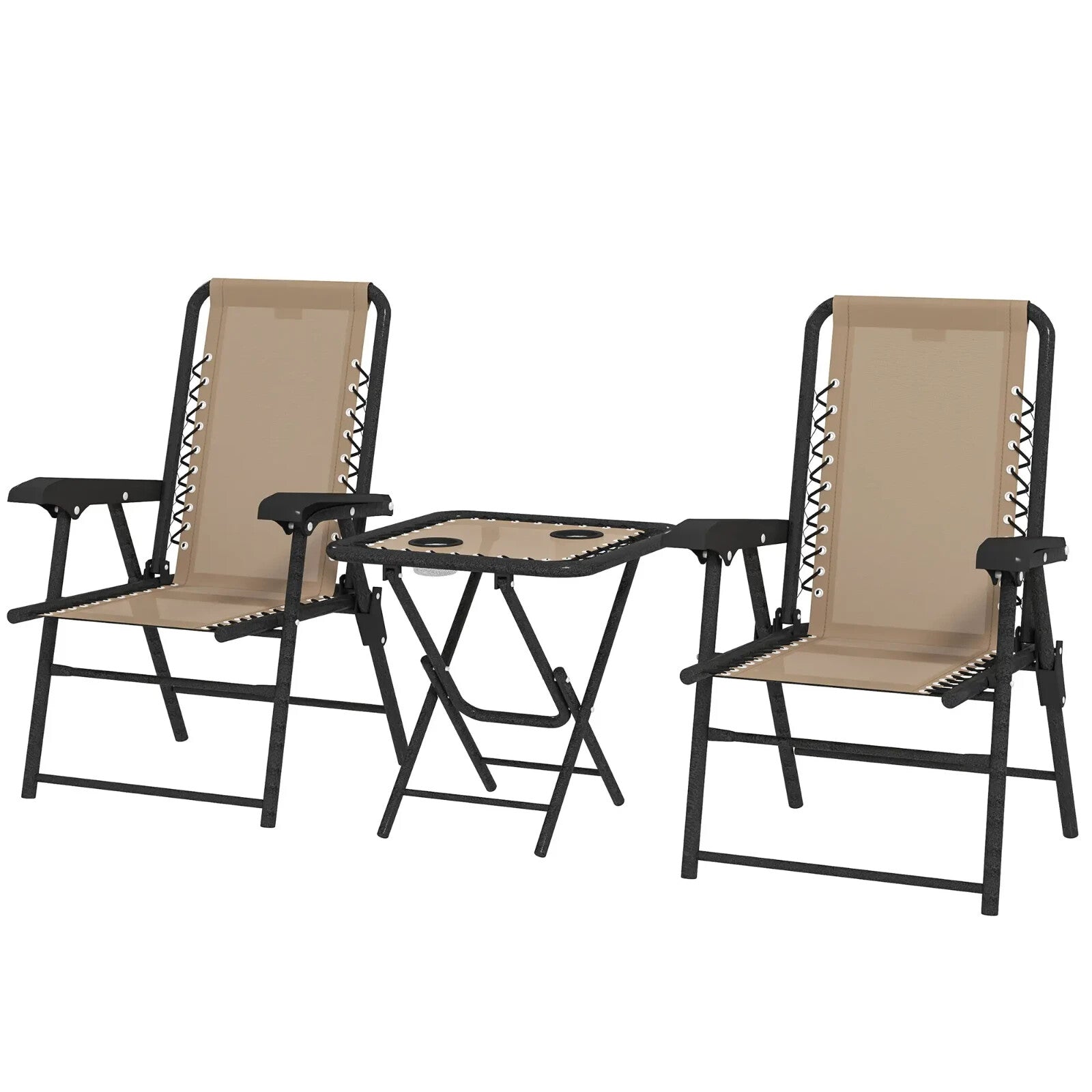 Three Piece Garden Table and Chair Set Outdoor Furniture Patio Bistro Set - Home and Garden Furniture Shop - rustic - furniture