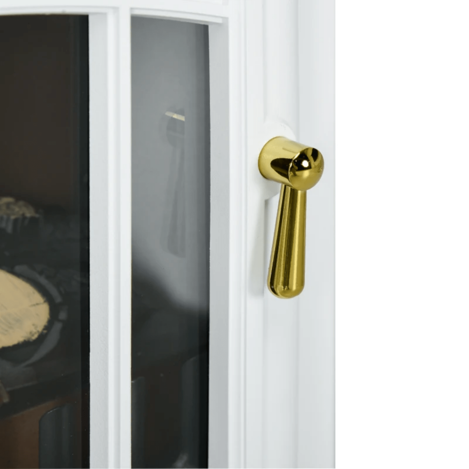 Vintage Freestanding Electric Fireplace Stove Heater Log Burning Flame Effect - Home and Garden Furniture Shop - rustic - furniture