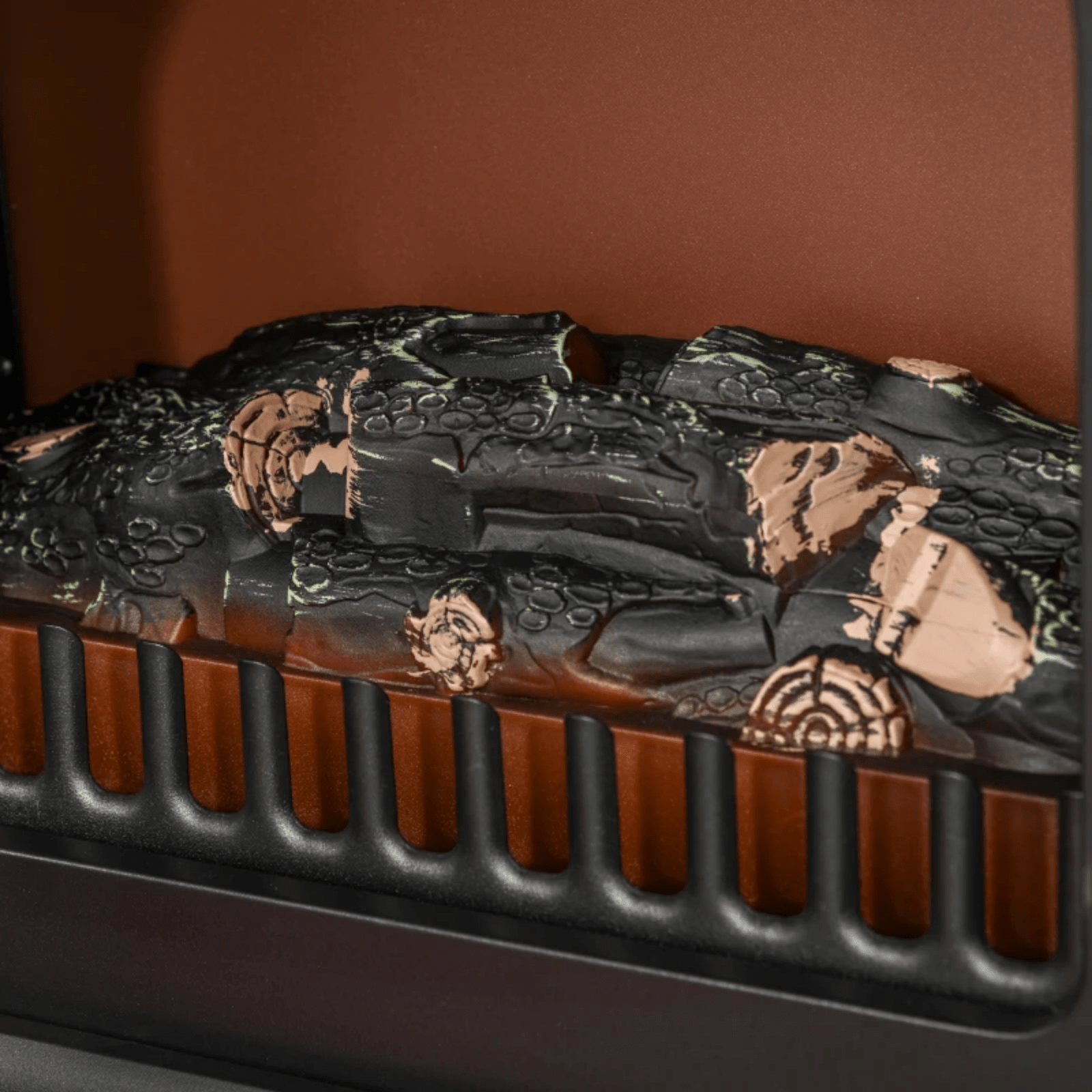 Vintage Freestanding Electric Fireplace Stove Heater Log Burning Flame Effect - Home and Garden Furniture Shop - rustic - furniture