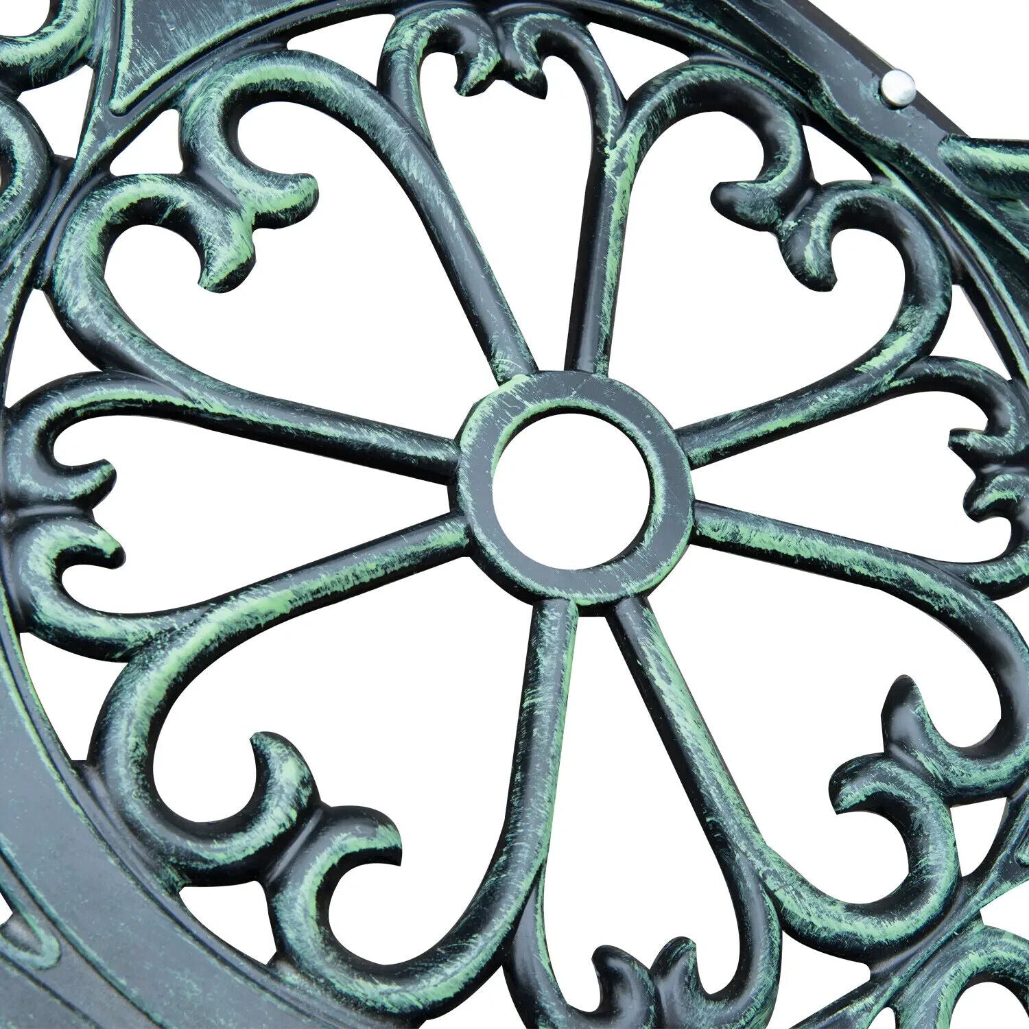 Vintage Garden Bench Porch Park Chair 2 Seater Antique Rose Style Cast Aluminium - Home and Garden Furniture Shop - #rustic - furniture#