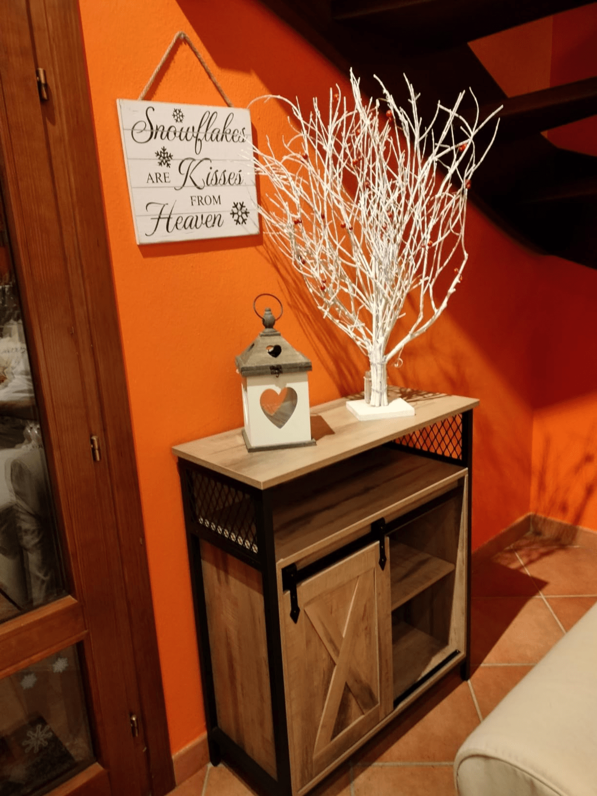 Vintage Industrial Sideboard Rustic Drinks Cabinet with Shelf Side Storage Unit - Home and Garden Furniture Shop - rustic - furniture