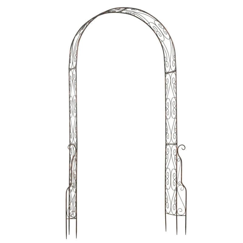 Vintage Metal Garden Arch Arbour Rose Climbing Archway Plant Wedding Decorative - Home and Garden Furniture Shop - #rustic - furniture#