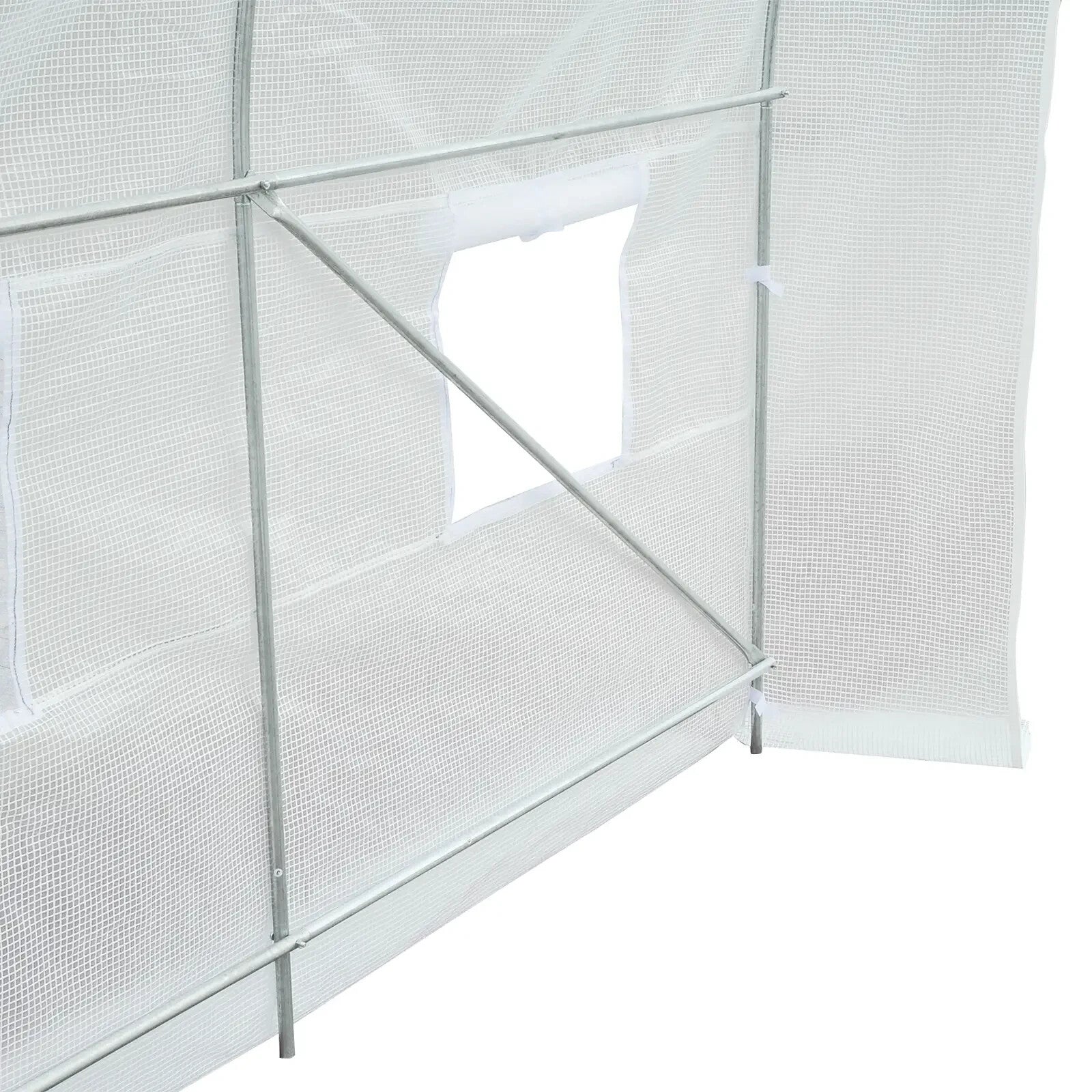 Walk In Greenhouse Large Polytunnel Windows Galvanised Garden Grow Tent Plants - Home and Garden Furniture Shop - rustic - furniture