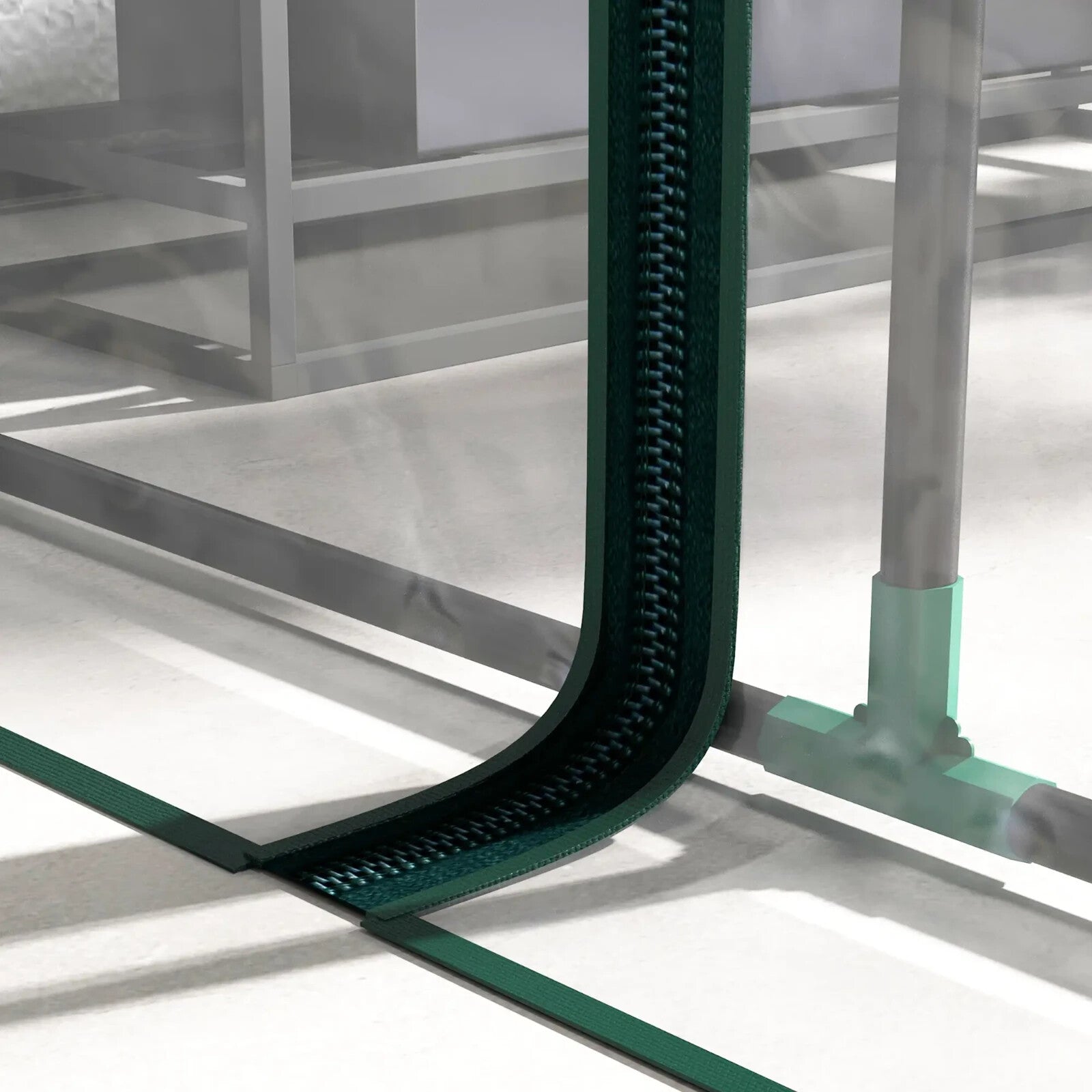 Walk - In Lean To Greenhouse PVC Cover with Accessories & Two Zipper Doors Green - Home and Garden Furniture Shop - rustic - furniture