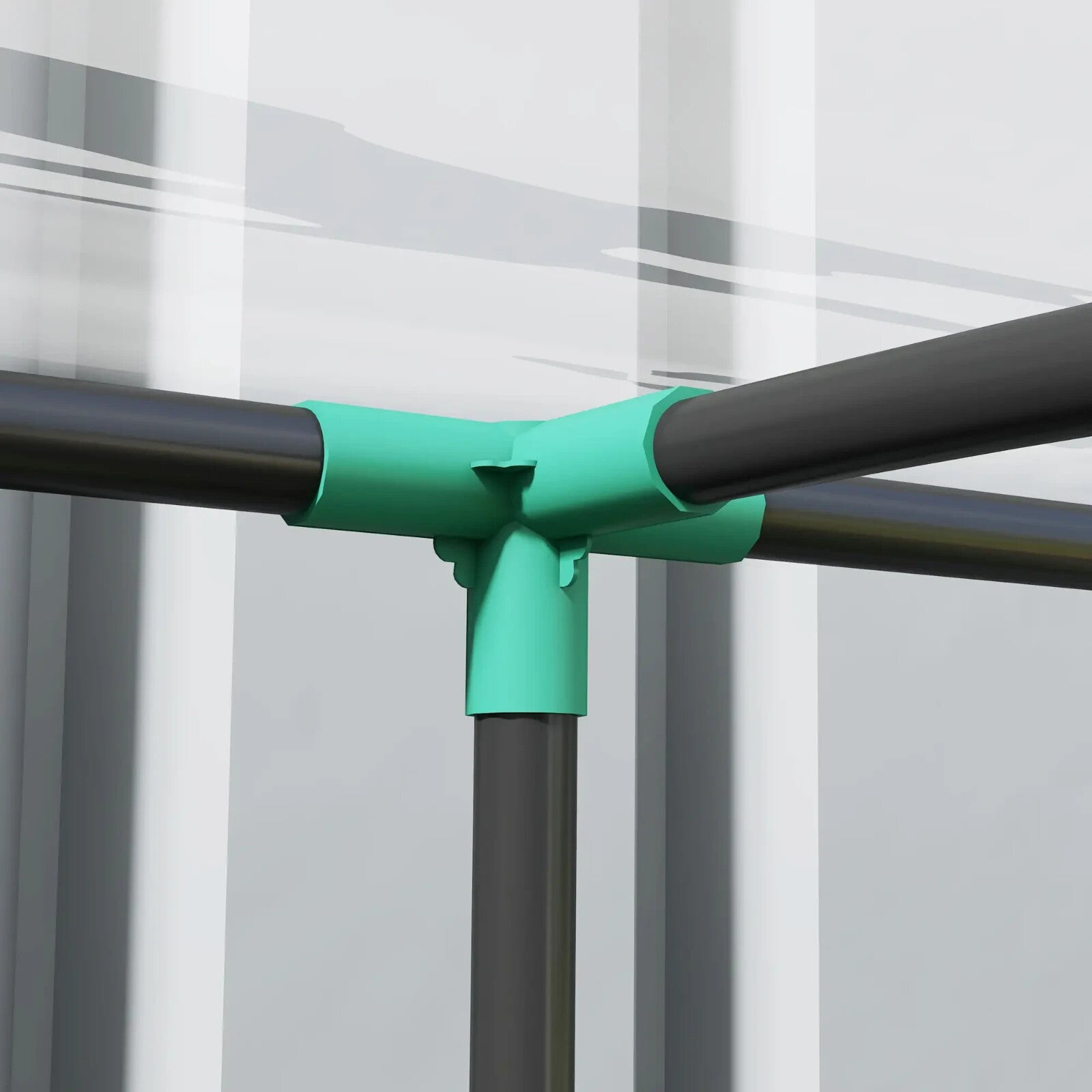 Walk - In Lean To Greenhouse PVC Cover with Accessories & Two Zipper Doors Green - Home and Garden Furniture Shop - rustic - furniture