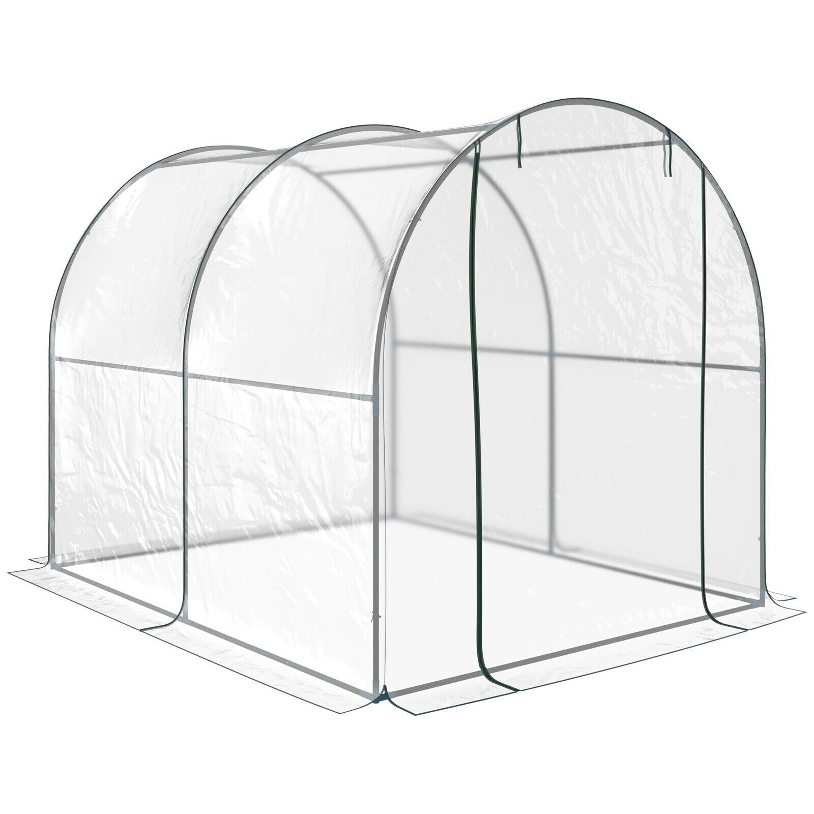 Walk In Polytunnel Greenhouse Door PVC Cover 2.5 x 2m Garden Potting Plant Shed - Home and Garden Furniture Shop - #rustic - furniture#