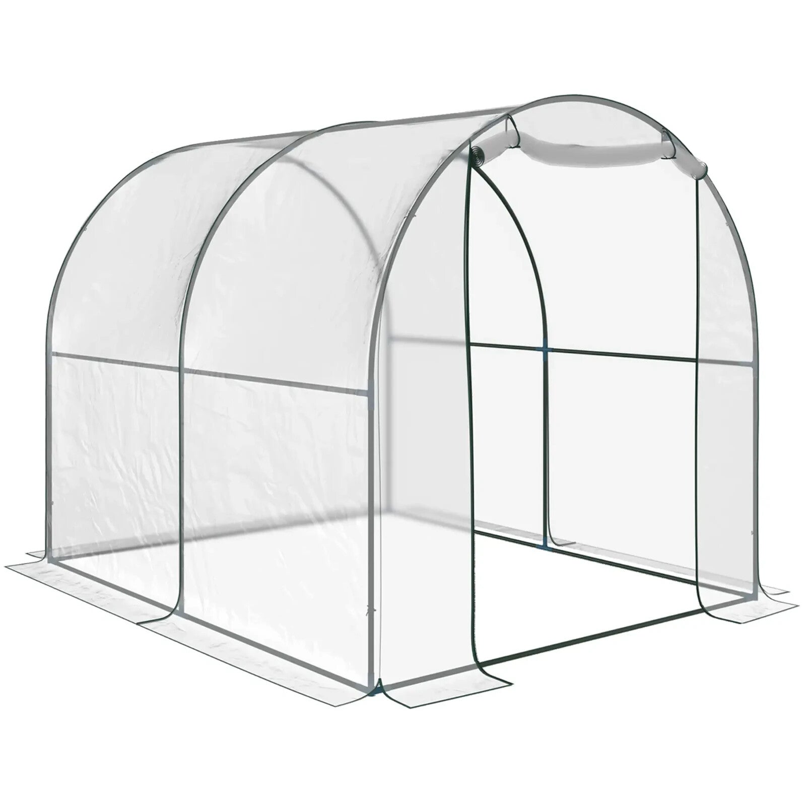 Walk In Polytunnel Greenhouse Door PVC Cover 2.5 x 2m Garden Potting Plant Shed - Home and Garden Furniture Shop - rustic - furniture