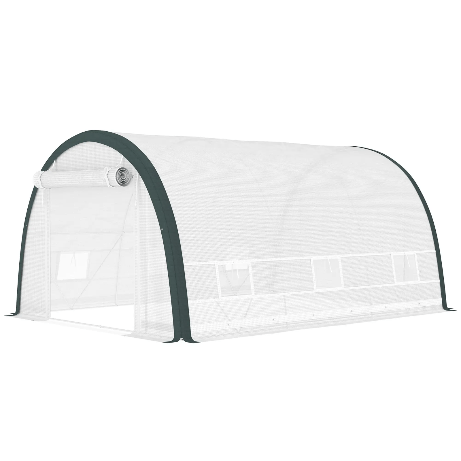 Walk in Tunnel Greenhouse Tent Metal Frame Garden Grow House Mesh Door & Windows - Home and Garden Furniture Shop - #rustic - furniture#