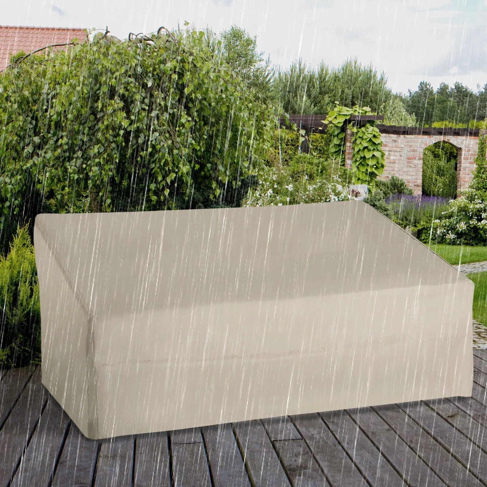 Waterproof 600D Oxford Furniture Cover Outdoor Garden Protector for 3 Sofa Seats - Home and Garden Furniture Shop - #rustic - furniture#