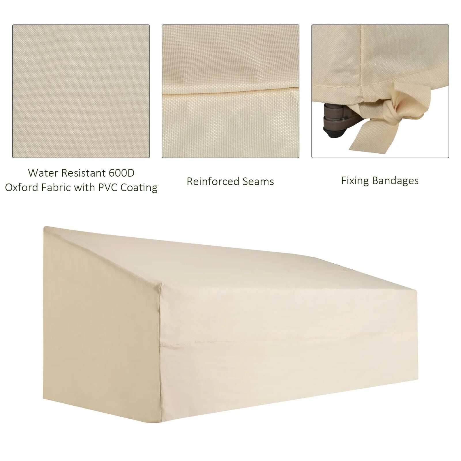 Waterproof 600D Oxford Furniture Cover Outdoor Garden Protector for 3 Sofa Seats - Home and Garden Furniture Shop - #rustic - furniture#