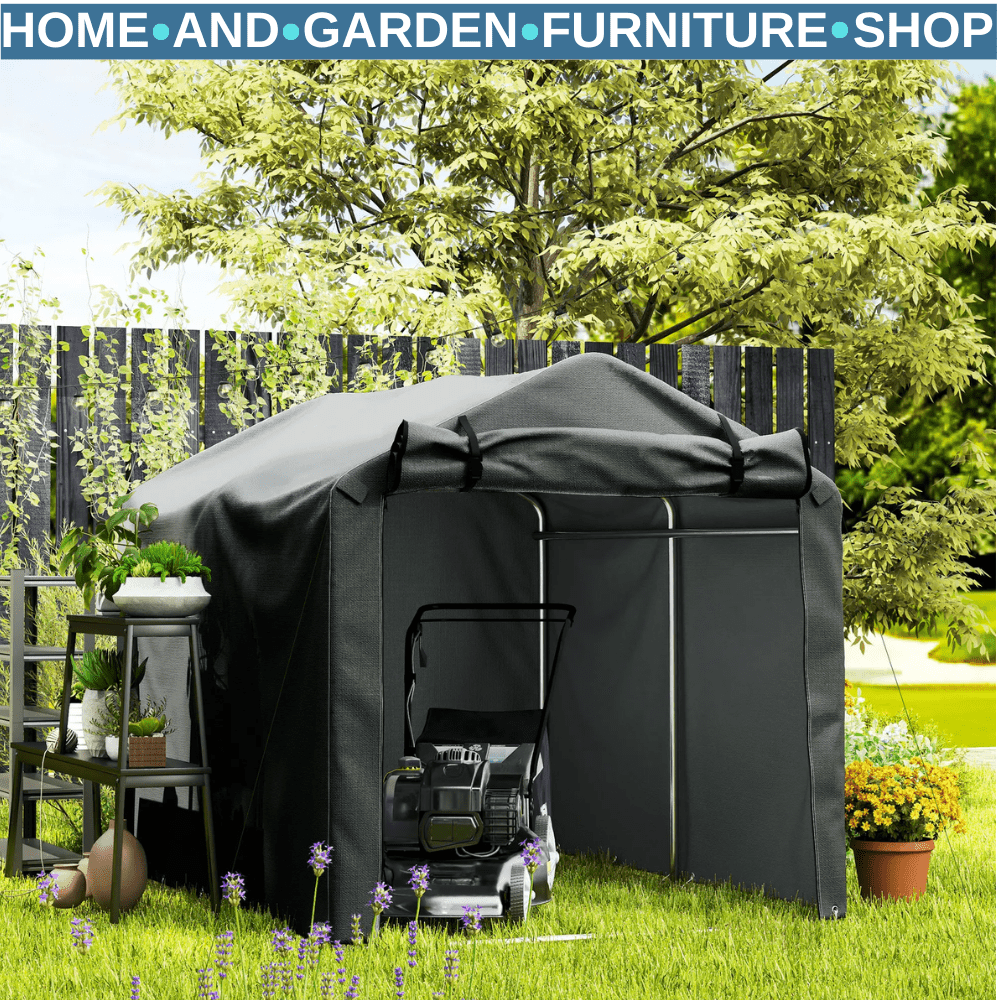 Waterproof Bike Storage Tent 2.2x1.6 m Outdoor Garden Shed with Zip Door Shelter - Home and Garden Furniture Shop - rustic - furniture