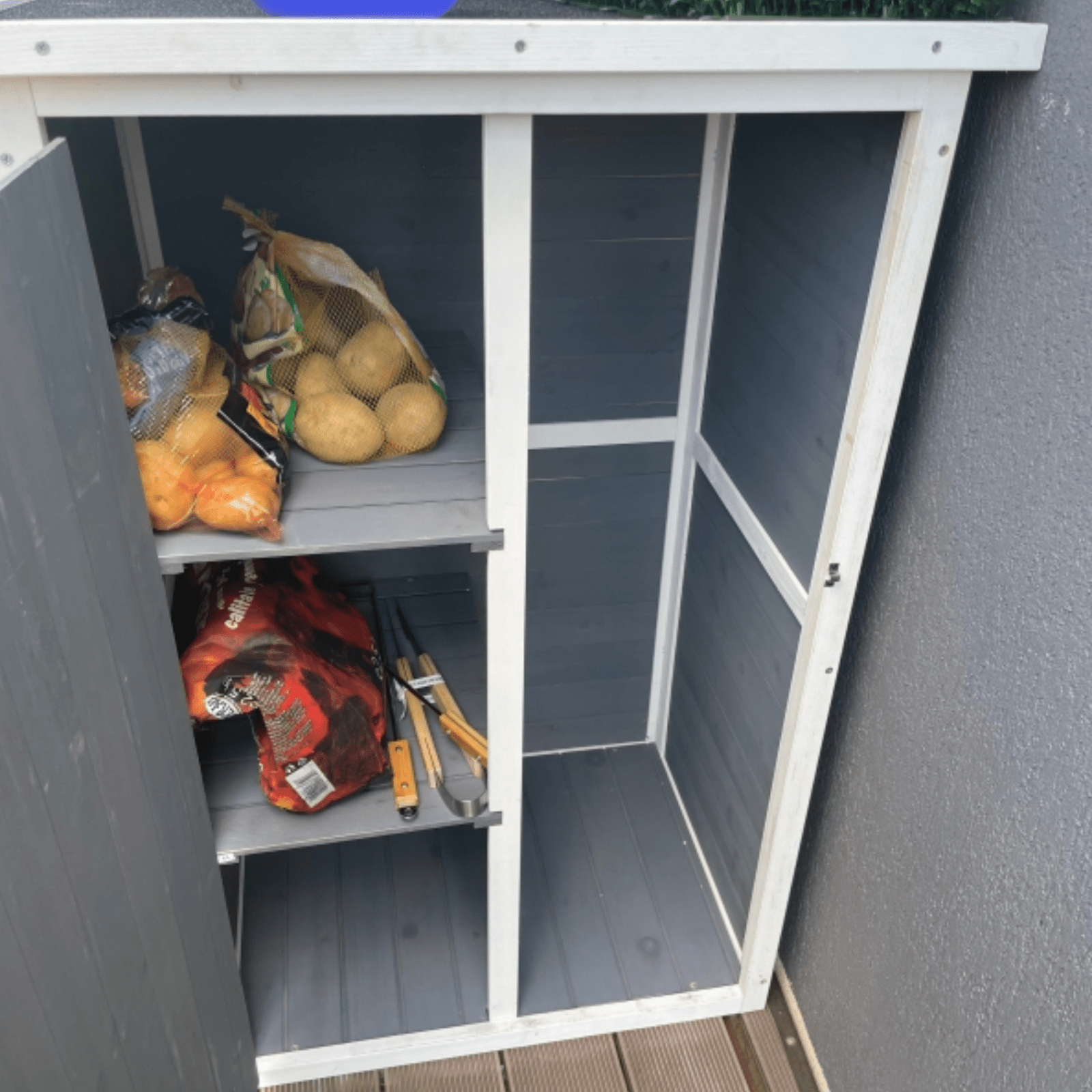 Waterproof Wooden Garden Shed Outdoor Utility Cabinet Storage Small Tool Box Fir - Home and Garden Furniture Shop - #rustic - furniture#