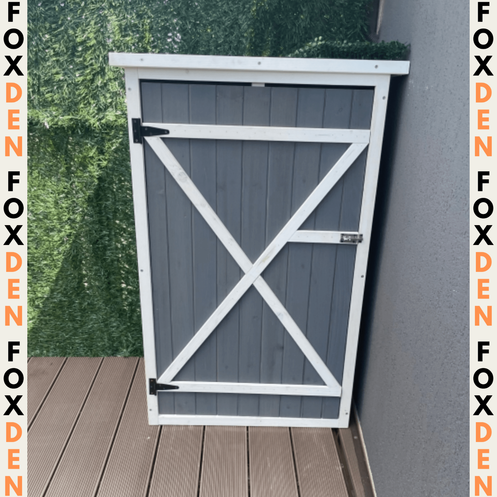 Waterproof Wooden Garden Shed Outdoor Utility Cabinet Storage Small Tool Box Fir - Home and Garden Furniture Shop - rustic - furniture