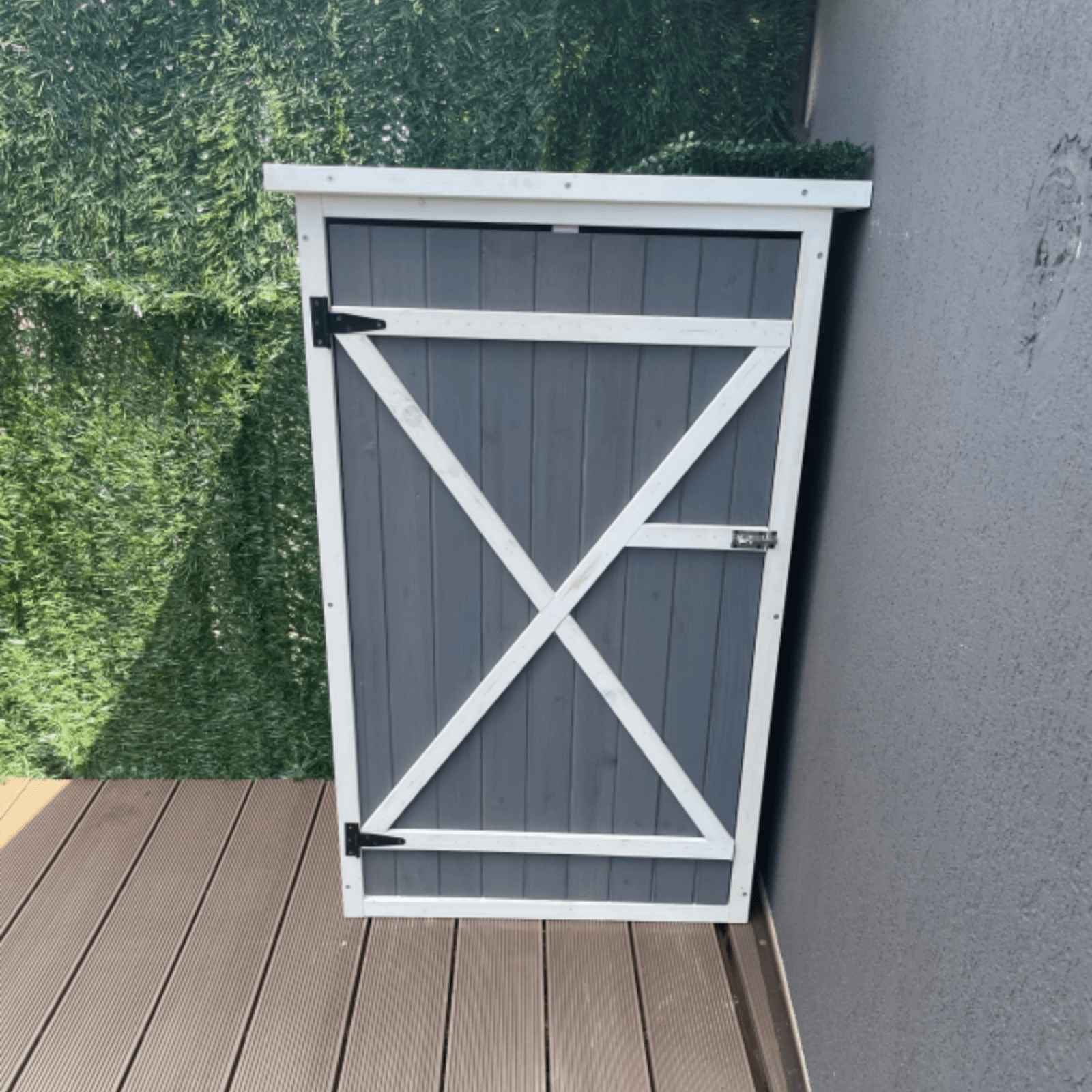 Waterproof Wooden Garden Shed Outdoor Utility Cabinet Storage Small Tool Box Fir - Home and Garden Furniture Shop - rustic - furniture