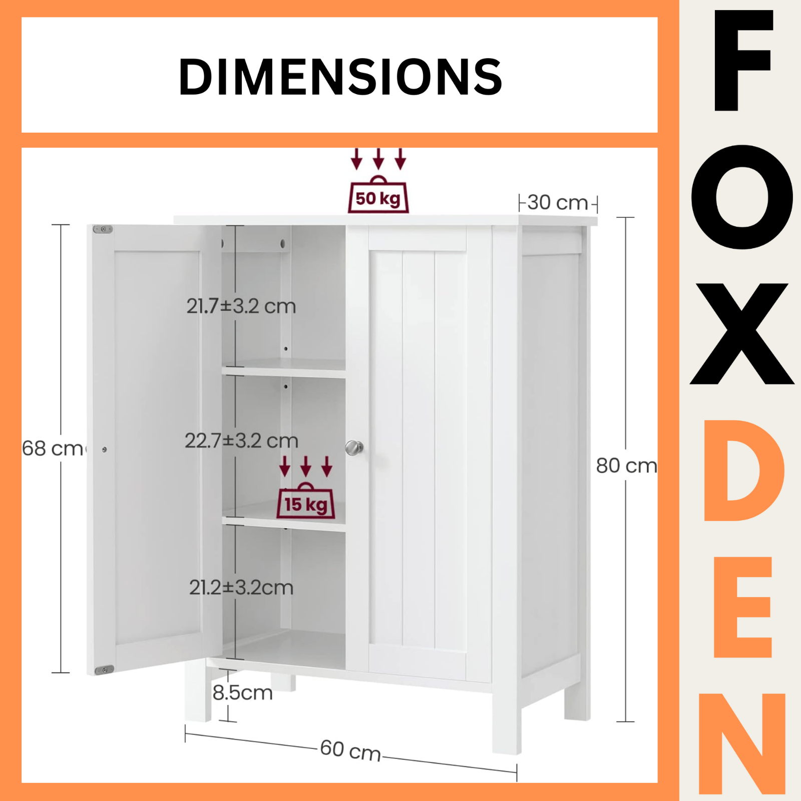 White Bathroom Cabinet Door Bedroom Nursery Cupboard Slim Bathroom Storage Unit - Home and Garden Furniture Shop - rustic - furniture