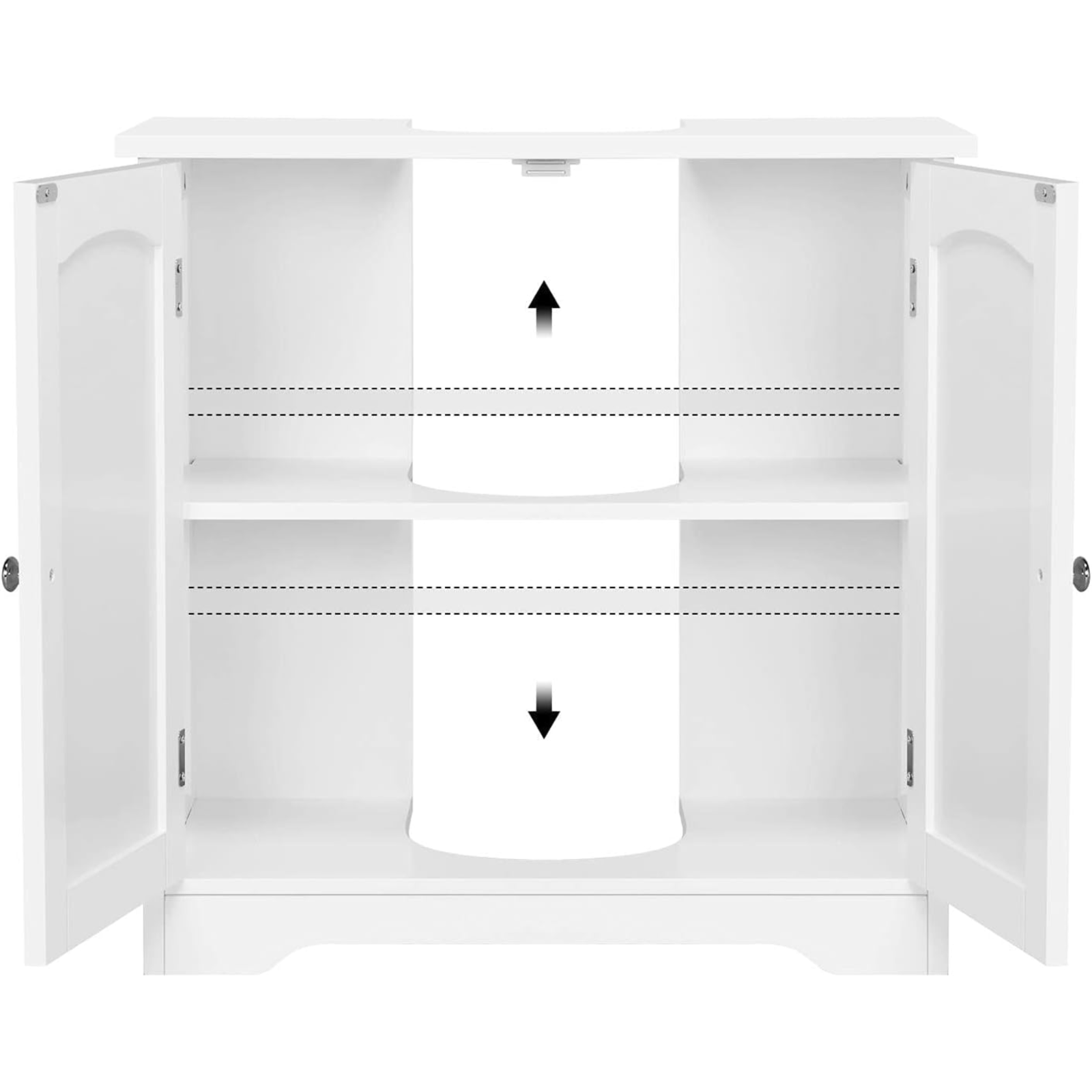 White Bathroom Under Sink Cabinet Basin Storage Unit Floor Cupboard Furniture - Home and Garden Furniture Shop - rustic - furniture