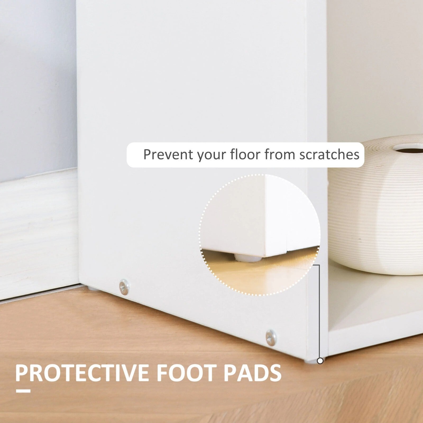 White Computer Desk 120cm Bookshelf Writing Table Study Workstation Side Shelves - Home and Garden Furniture Shop - rustic - furniture