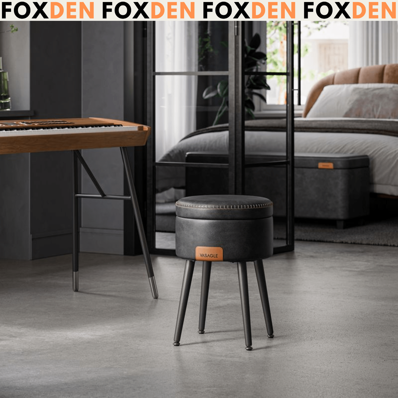 White Dressing Table with Large Mirror Vanity Table with 2 Drawers Make Up Desk - Home and Garden Furniture Shop - rustic - furniture