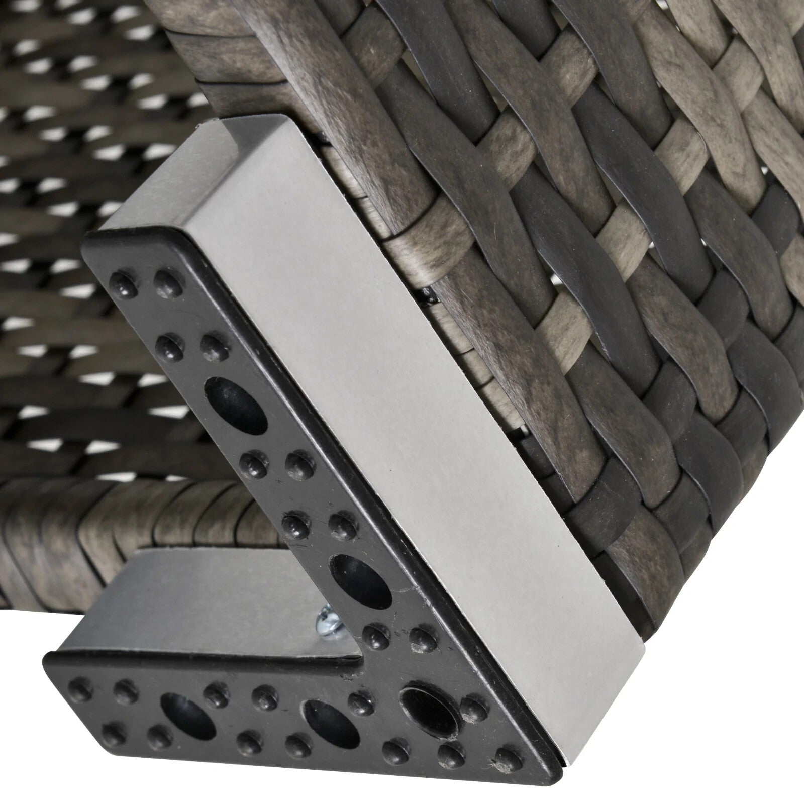 Wicker Patio Coffee Table w/ Glass Top Outdoor Garden Furniture for Balcony Deck - Home and Garden Furniture Shop - rustic - furniture