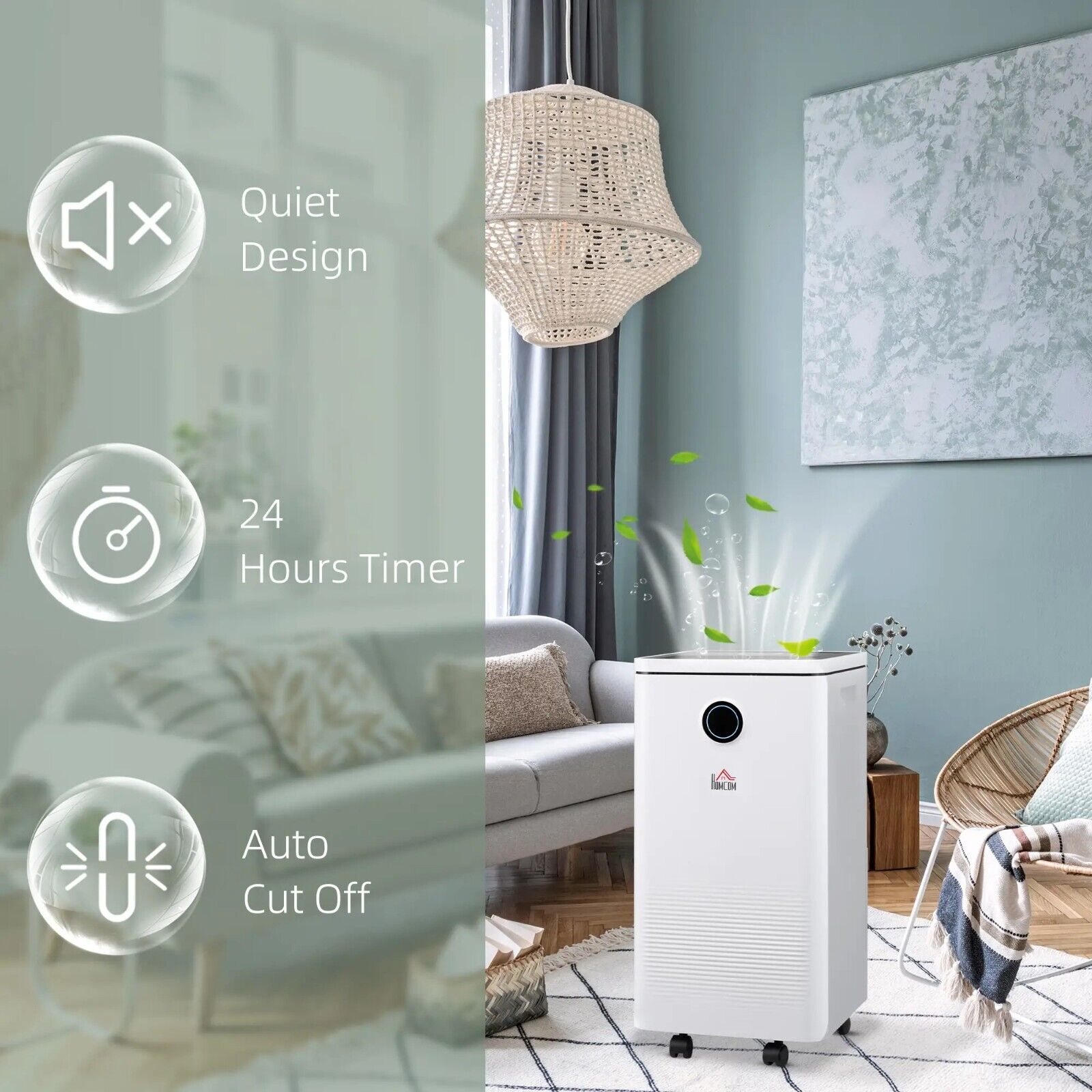 WiFi Smart Dehumidifier 10L Day 2.5L Portable Quiet Air Dehumidifier Laundry Wet - Home and Garden Furniture Shop - #rustic - furniture#