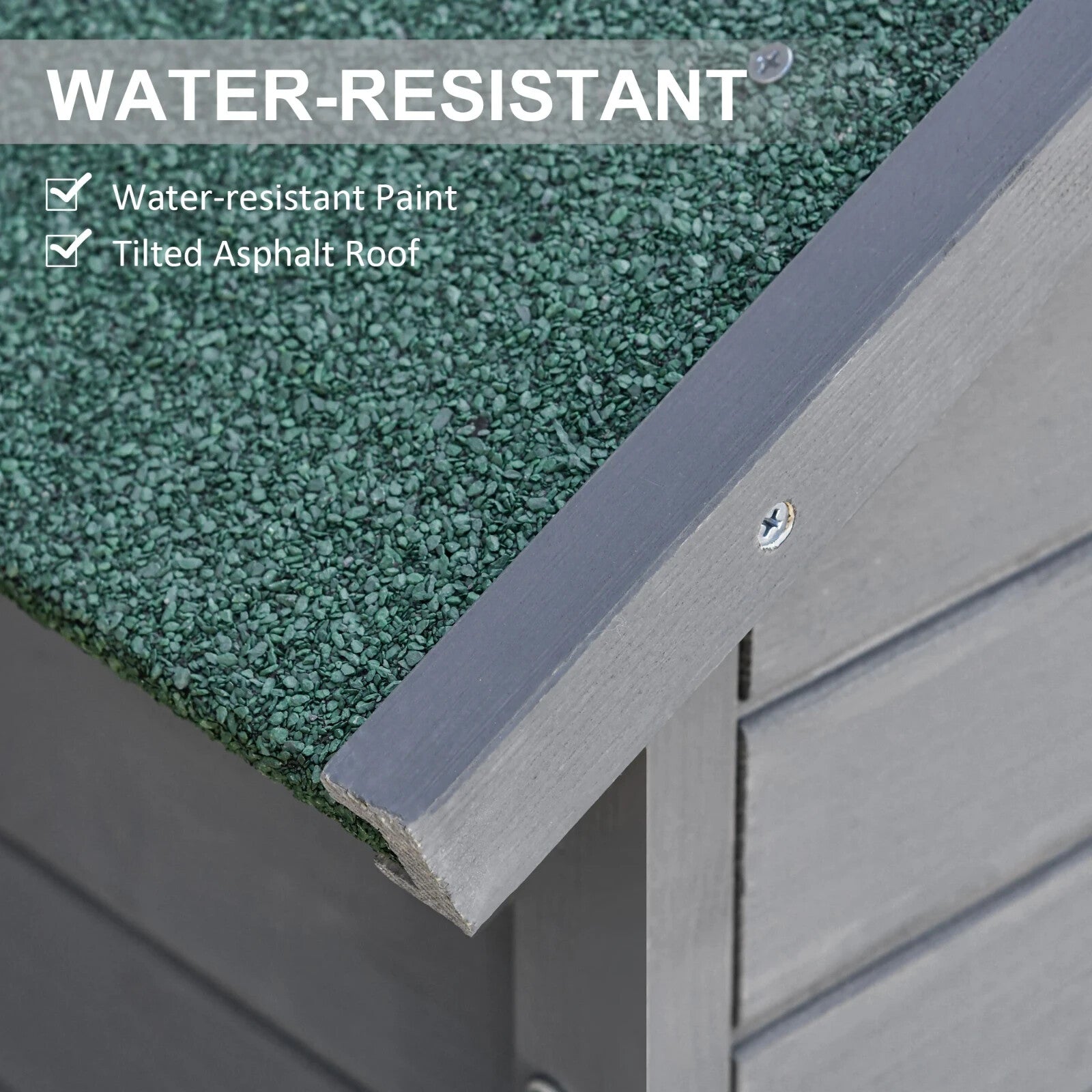 Wood Garden Storage Shed Timber Tool Cabinet Lockable Door Outdoor Utility Roof - Home and Garden Furniture Shop - rustic - furniture