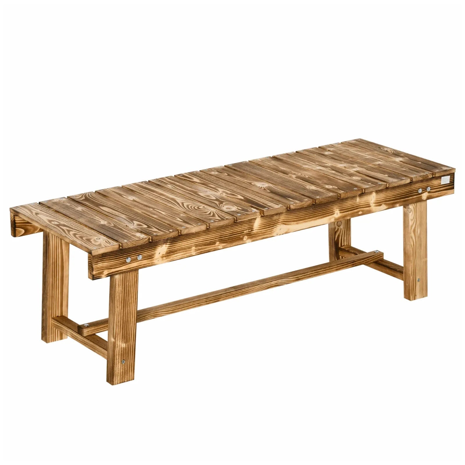 Wooden 2 Person Outdoor Garden Bench Fir Solid Wood Patio Loveseat 110cm Seating - Home and Garden Furniture Shop - rustic - furniture
