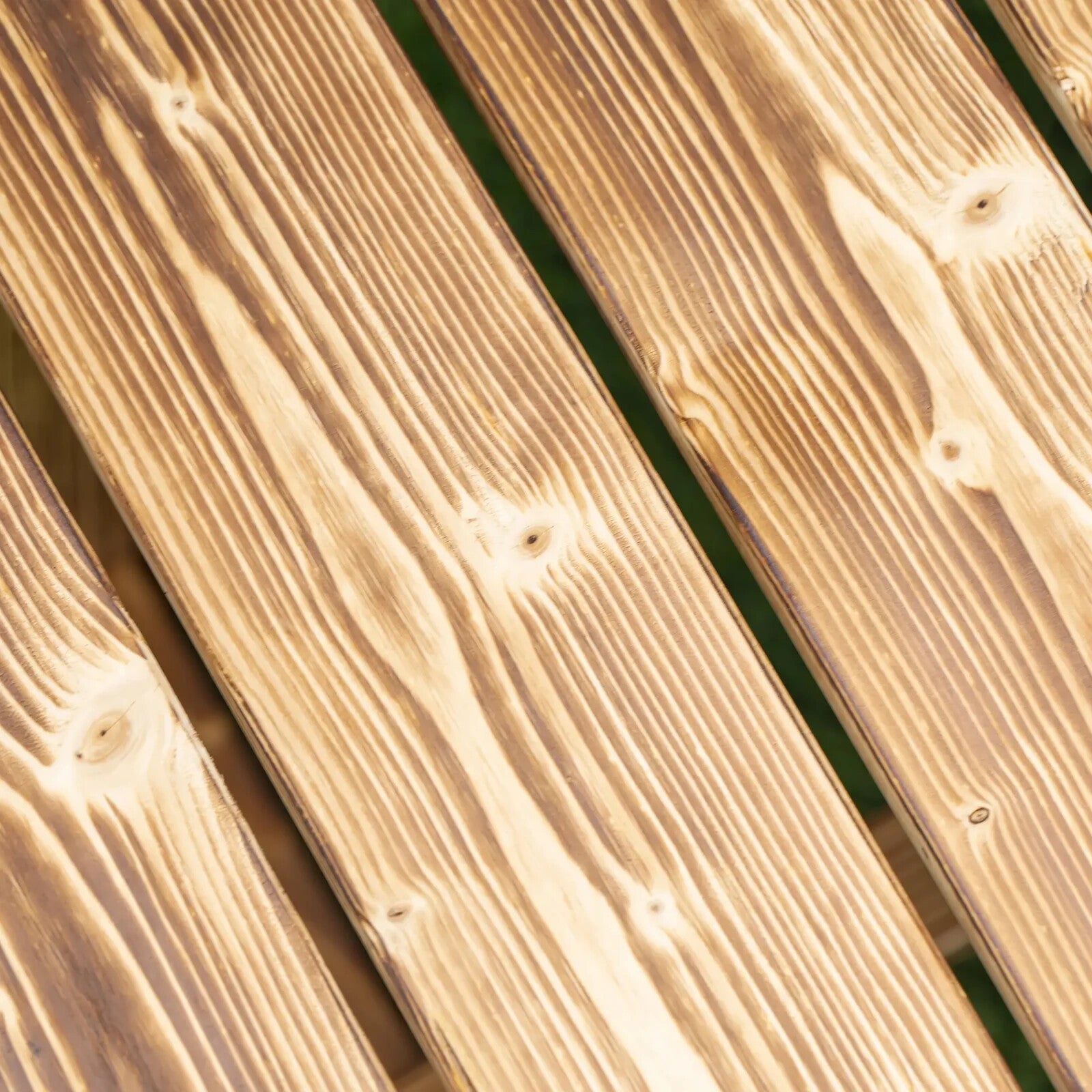 Wooden 2 Person Outdoor Garden Bench Fir Solid Wood Patio Loveseat 110cm Seating - Home and Garden Furniture Shop - rustic - furniture