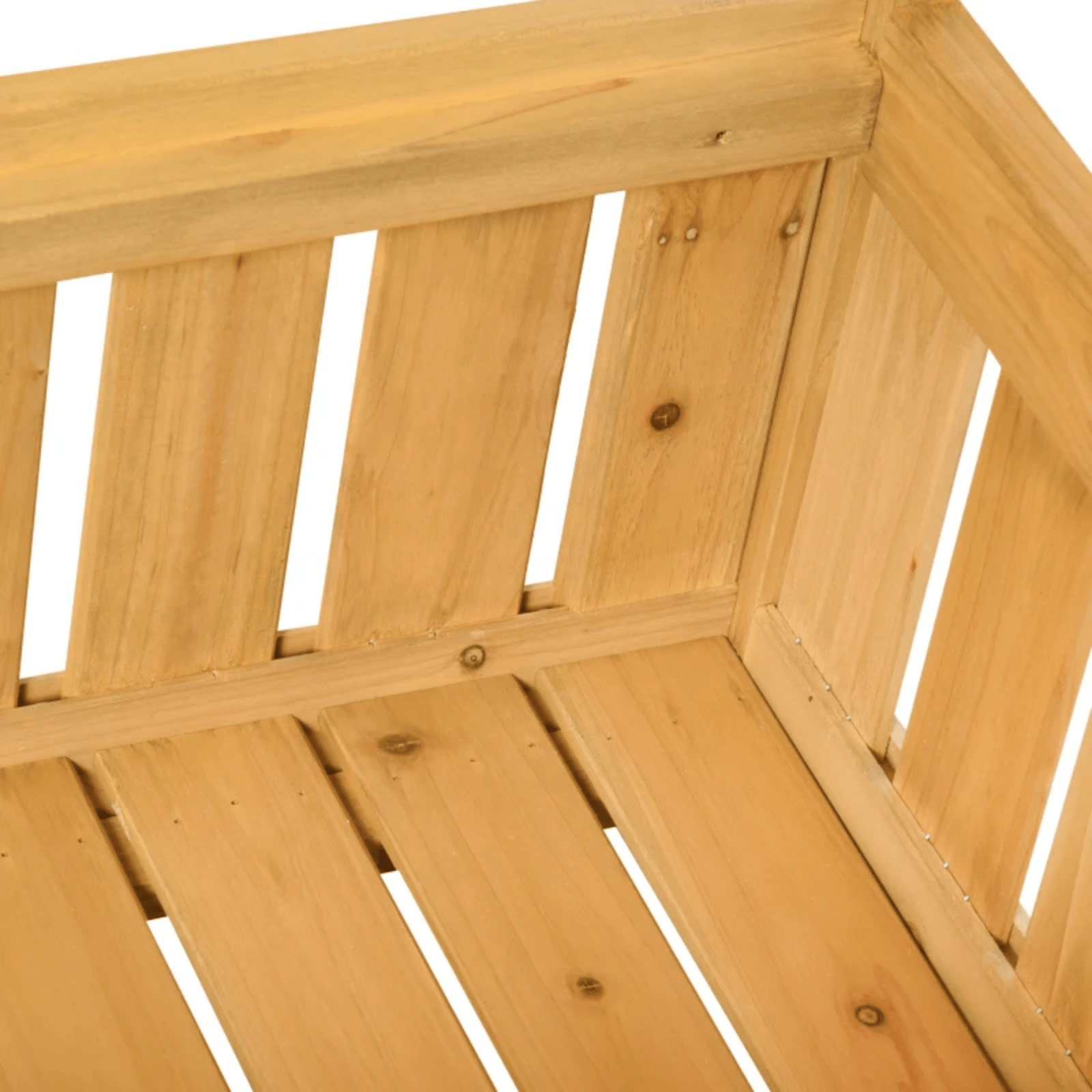 Wooden Garden Bench with Storage for Patio Outdoor Wood Seating Tools Organiser - Home and Garden Furniture Shop - rustic - furniture