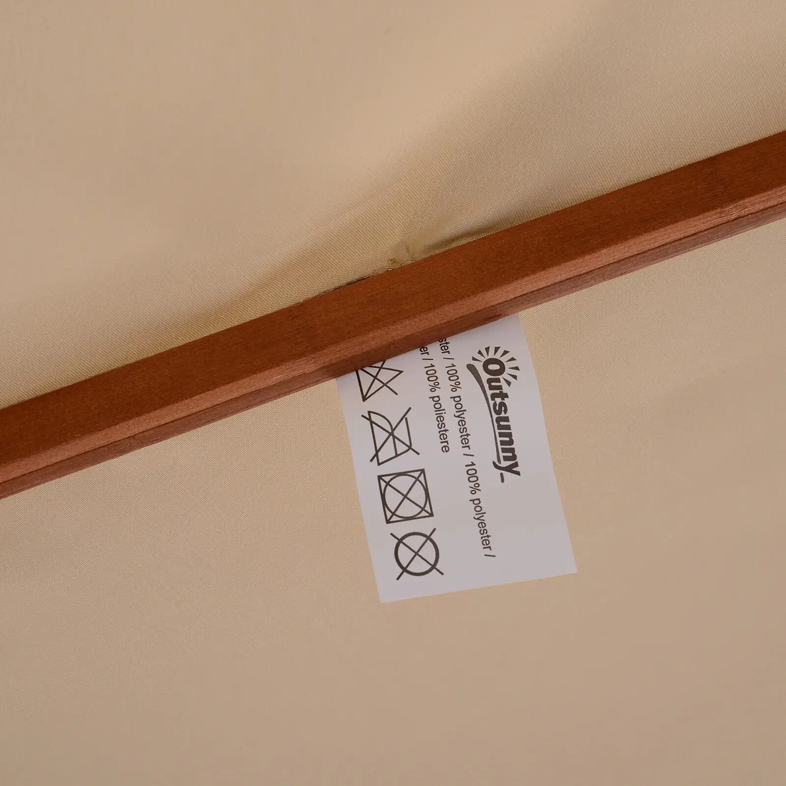 Wooden Garden Parasol Sun Umbrella for Patio Outdoor Shade Shelter with Canopy - Home and Garden Furniture Shop - rustic - furniture