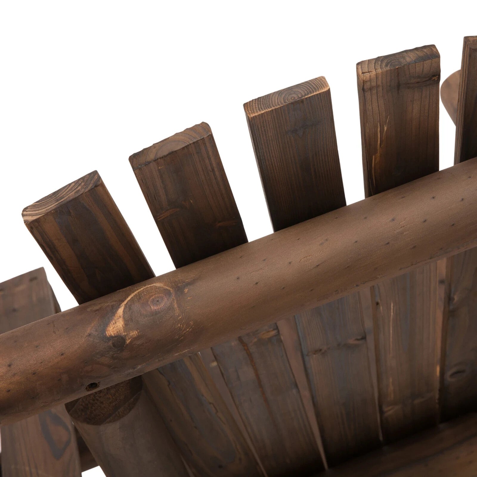 Wooden Patio Bench 2 Seater Loveseat Coffee Table Garden Chair Outdoor Furniture - Home and Garden Furniture Shop - rustic - furniture