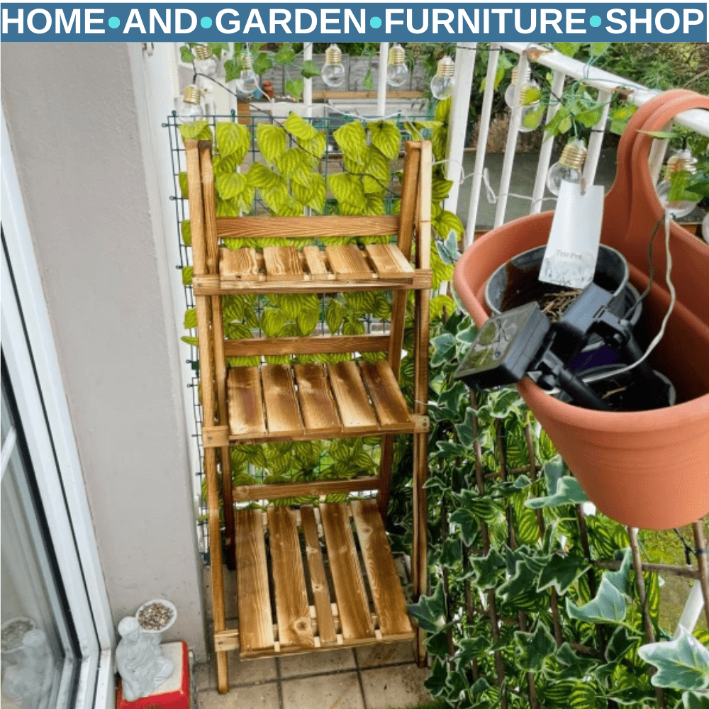 Wooden Plant Stand for Garden or Indoor Display Flower Pot Holder and Plant Rack - Home and Garden Furniture Shop - rustic - furniture