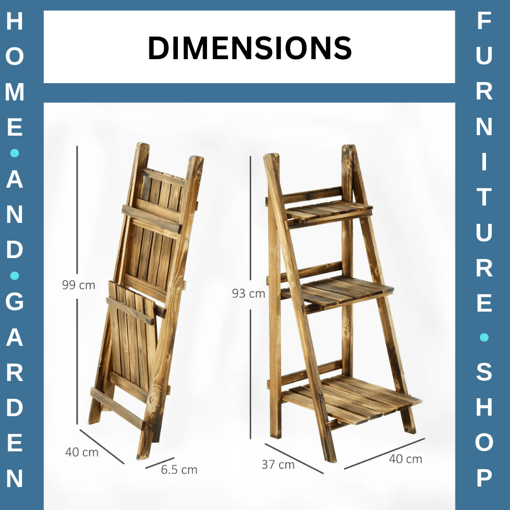 Wooden Plant Stand for Garden or Indoor Display Flower Pot Holder and Plant Rack - Home and Garden Furniture Shop - rustic - furniture
